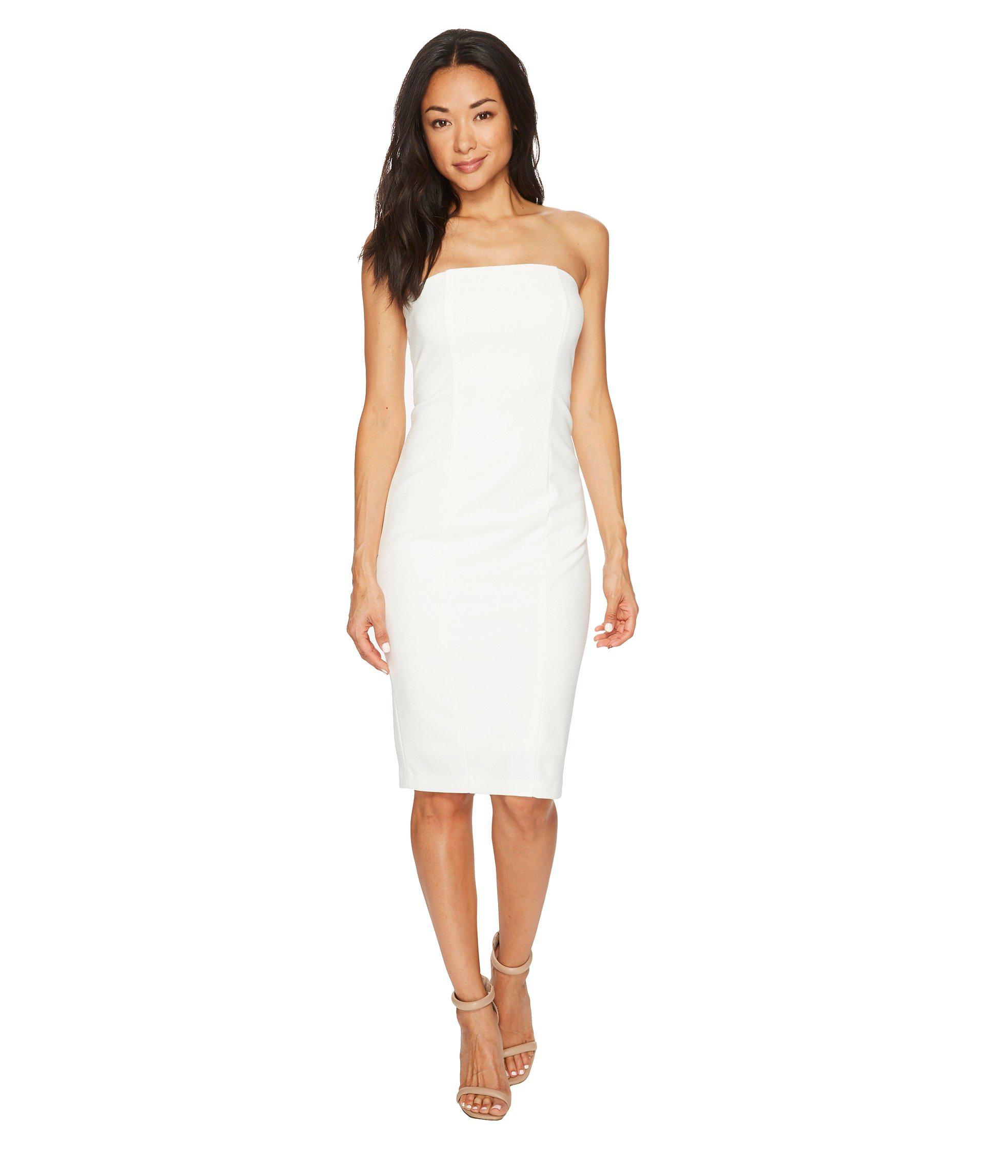 donna morgan strapless dress