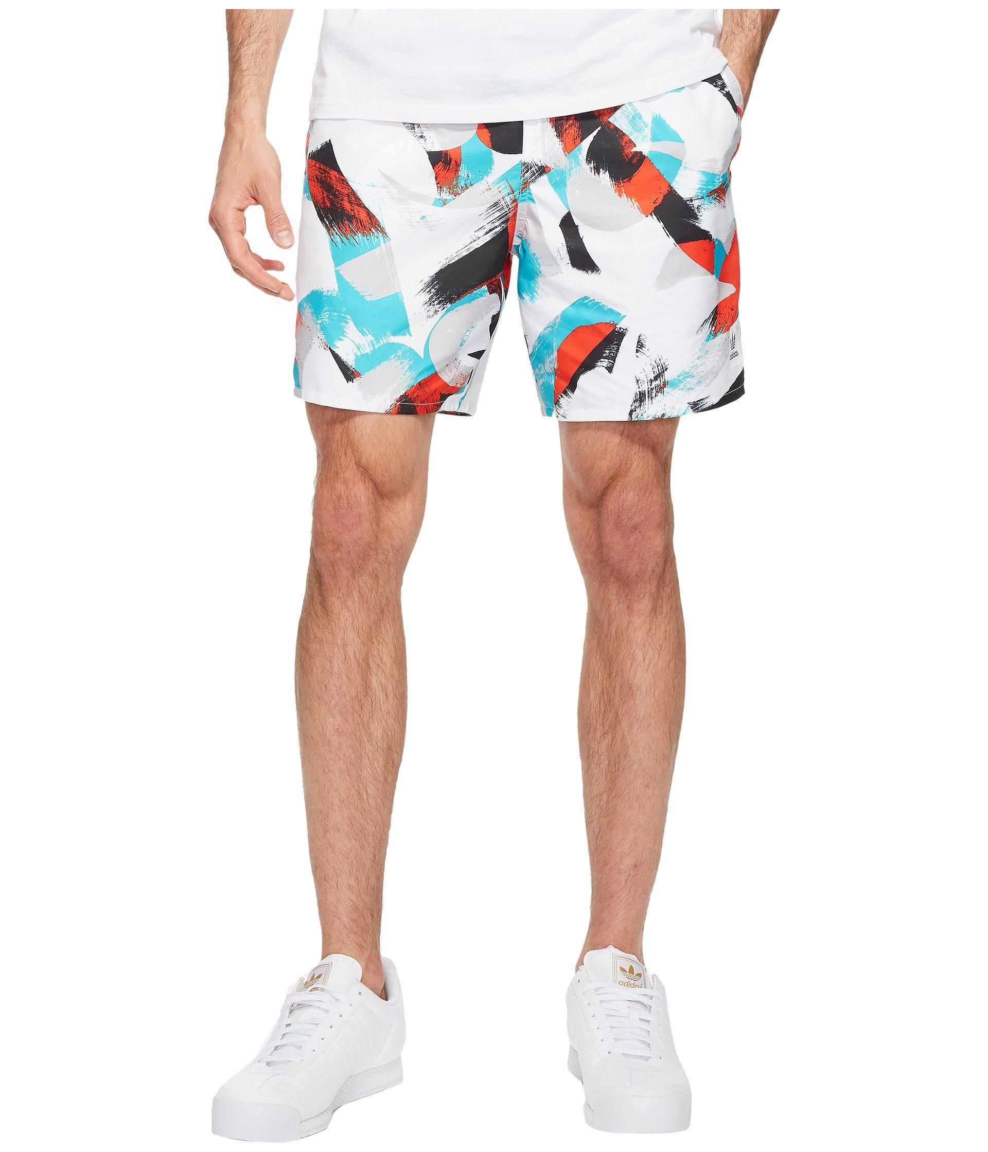adidas Originals Synthetic Courtside Shorts in Blue for Men - Lyst