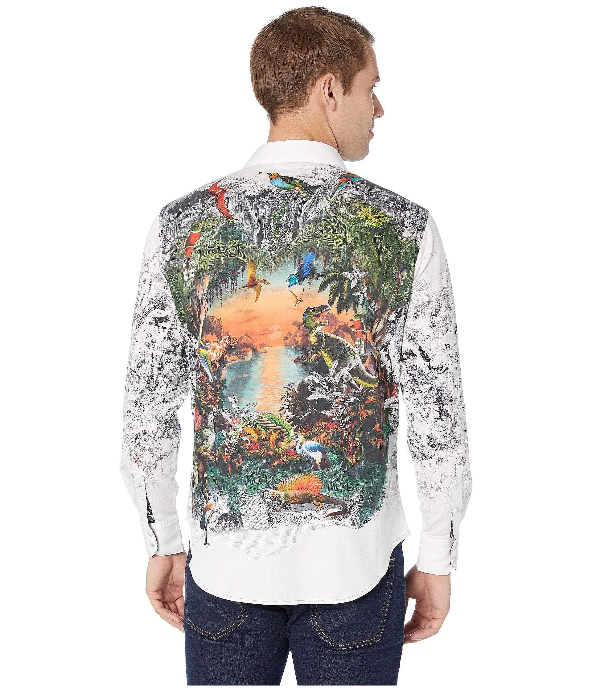 ROBERT GRAHAM LOST HORIZON SHIRT MEDIUM 