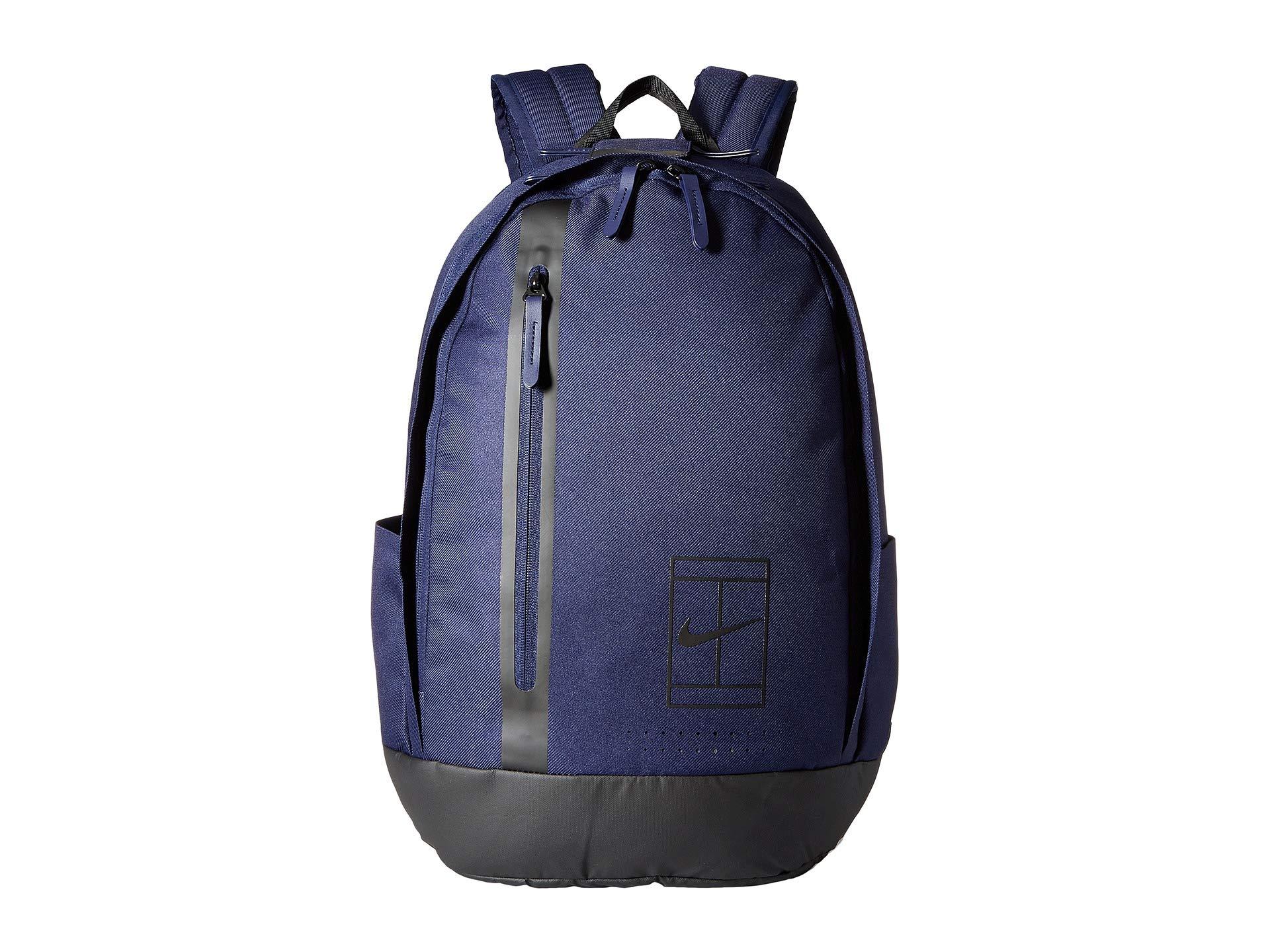 Nike Court Advantage Tennis Backpack (aviator Grey/thunder Grey/fuel Orange) Backpack Bags Blue for Men | Lyst