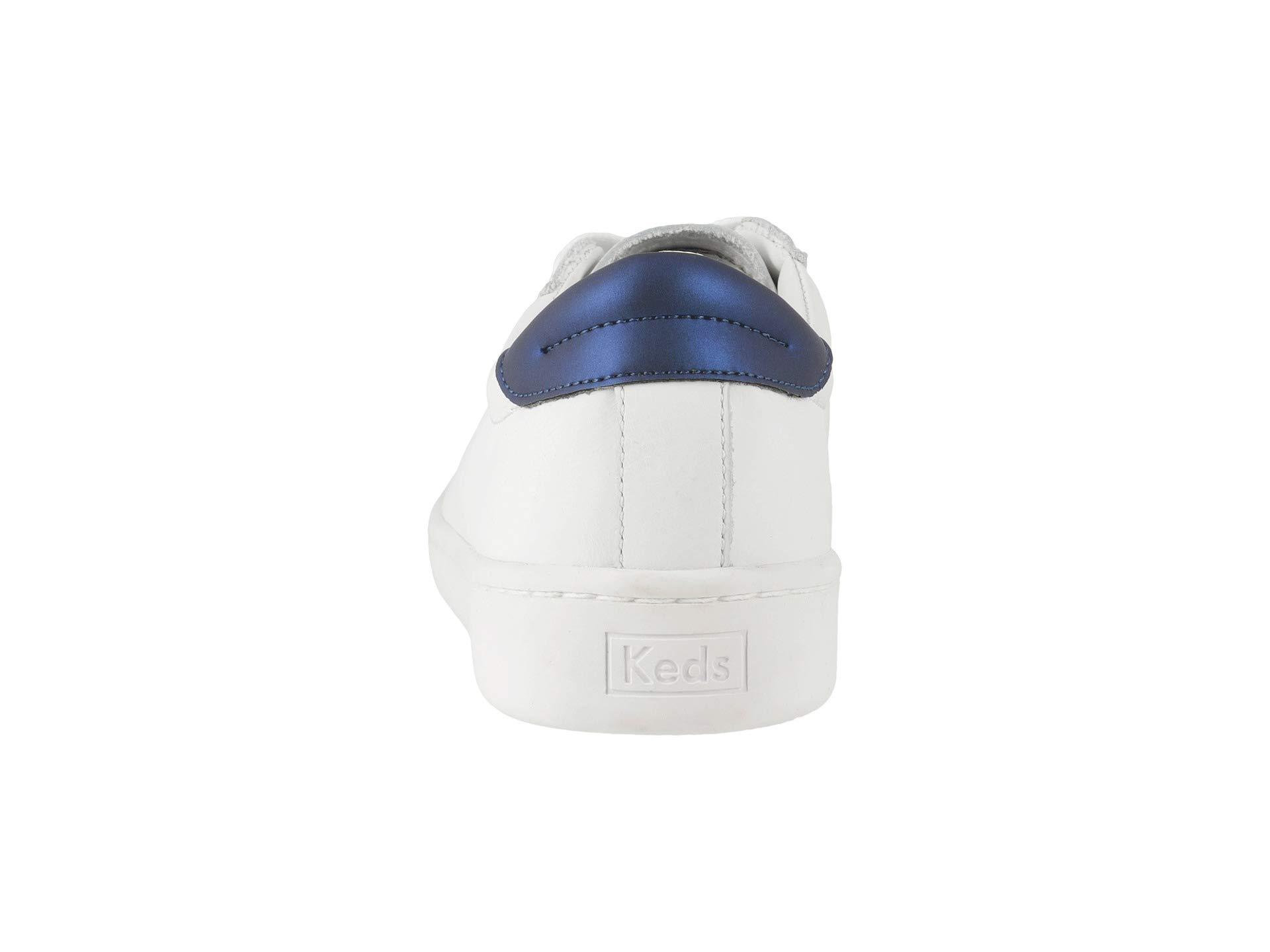 navy blue leather keds