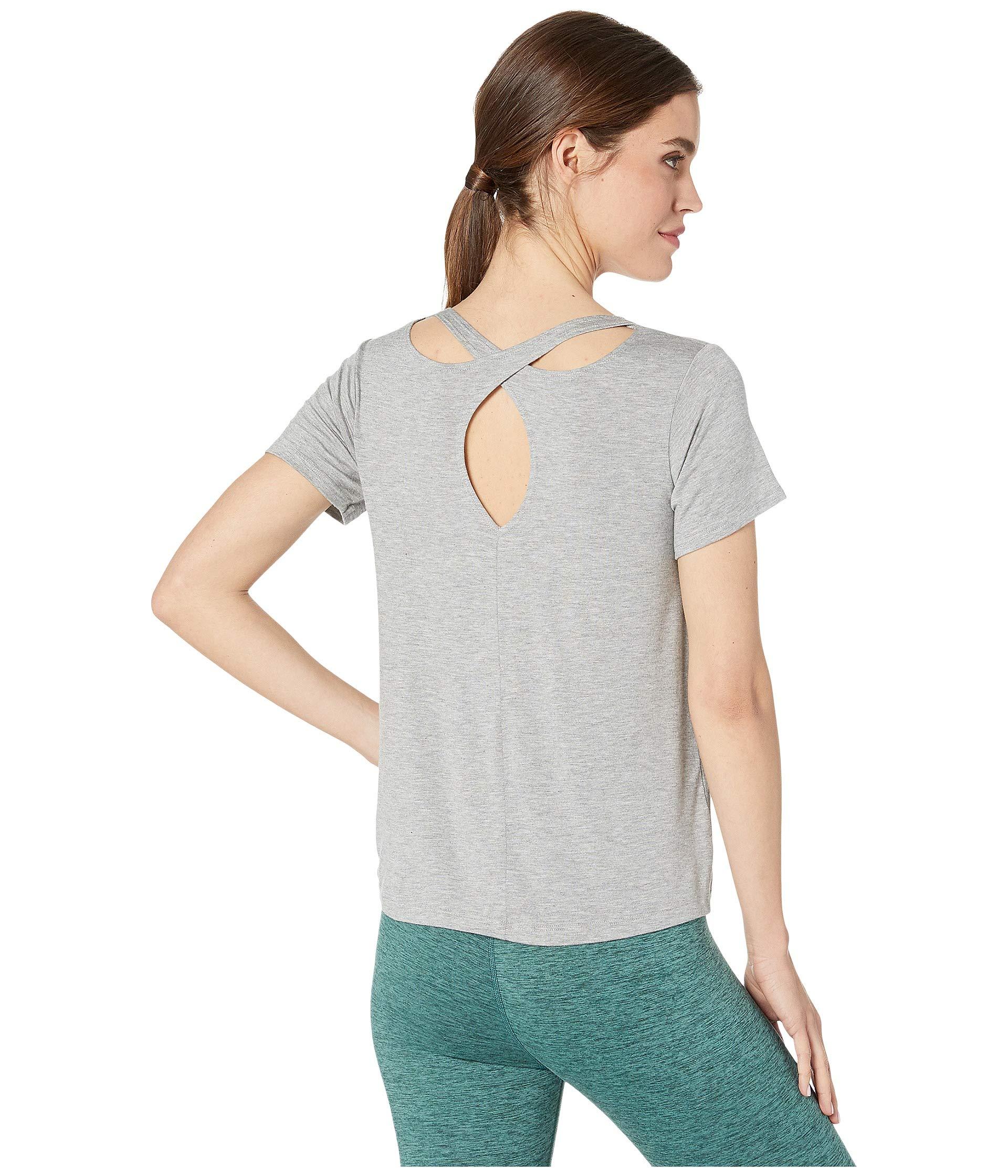 Download Beyond Yoga Synthetic Over Under Relaxed Tee in Light ...