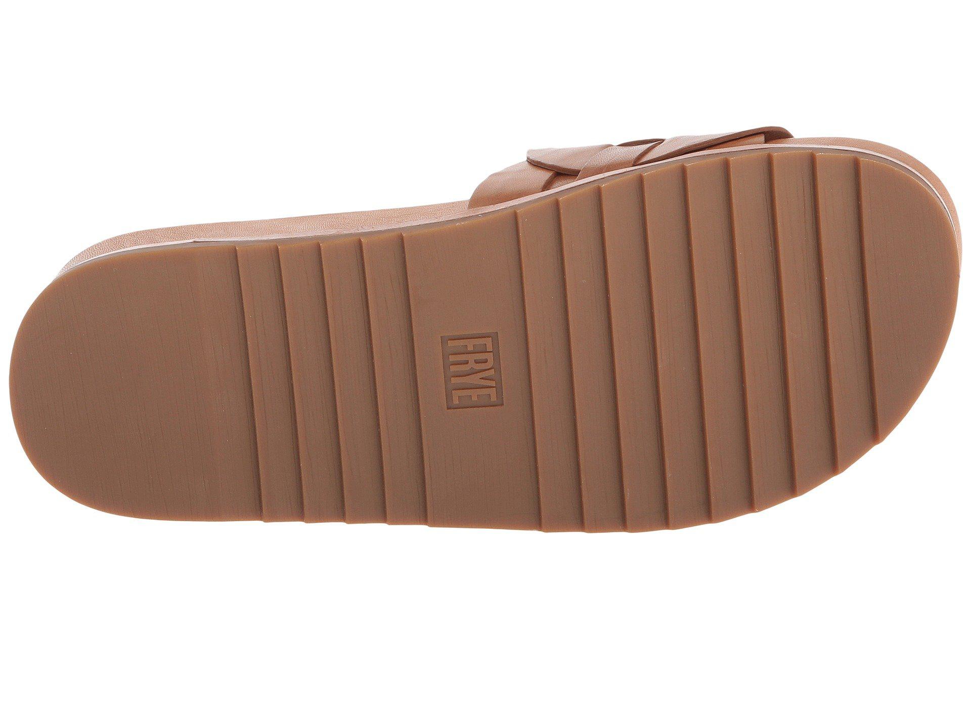 frye lily woven link slide