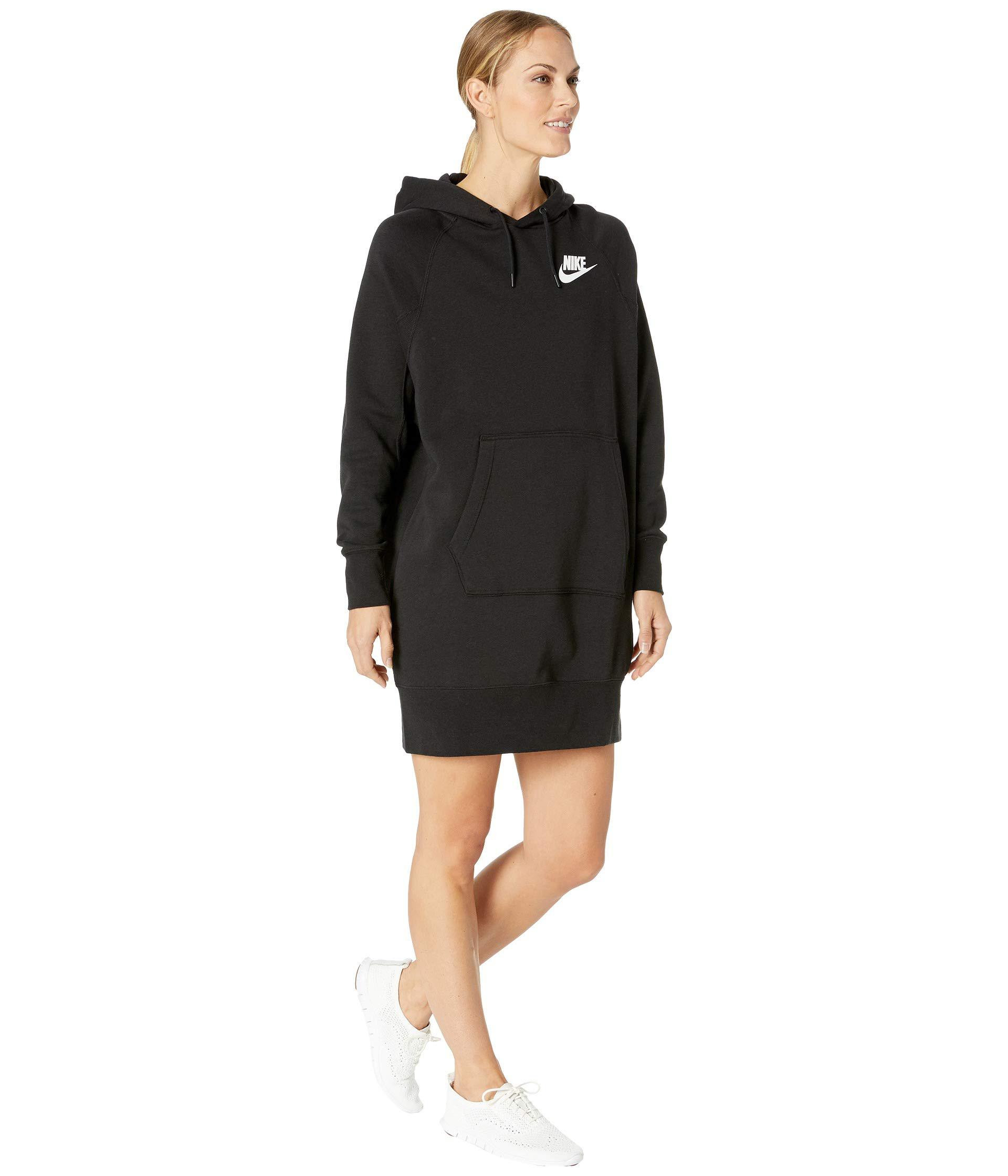 nike rally ribbed hoodie dress