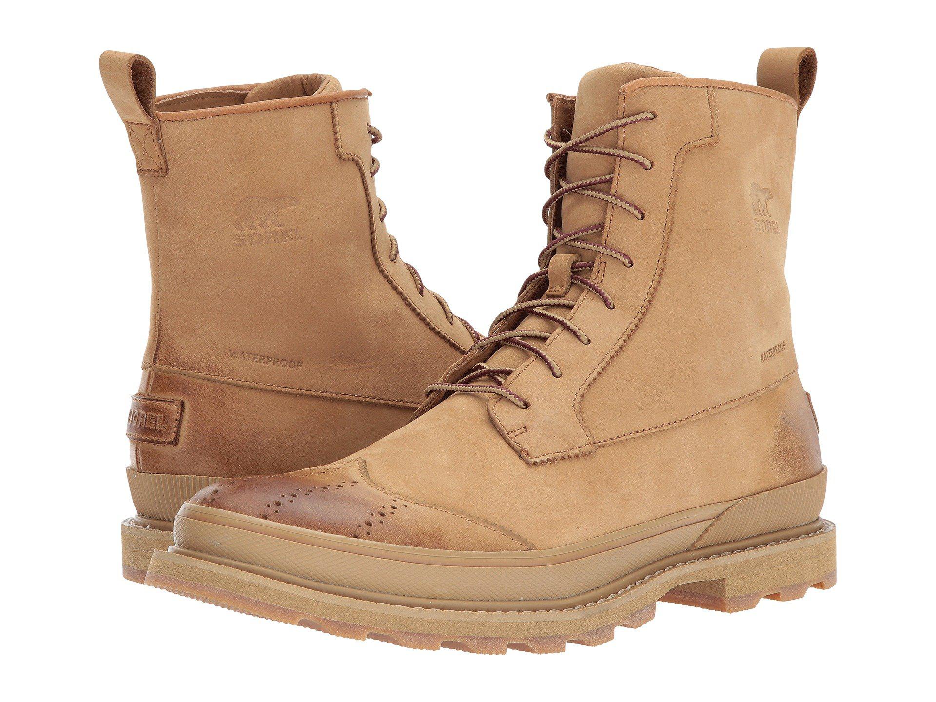 sorel men's madson wingtip waterproof oxford boot