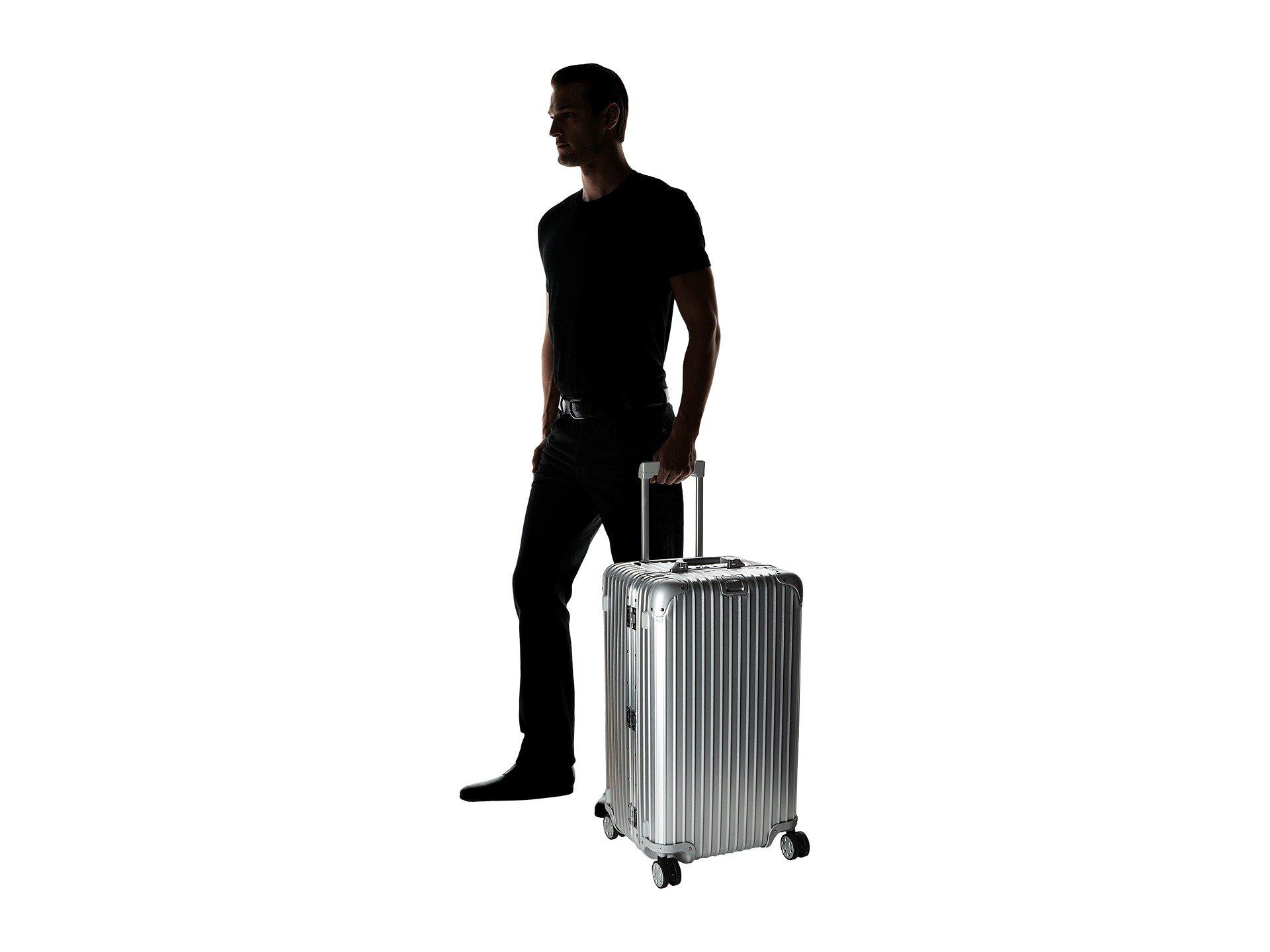 RIMOWA Topas - 28 Sport Trunk Multiwheel(r) With Electronic Tag (silver)  Luggage in Metallic for Men
