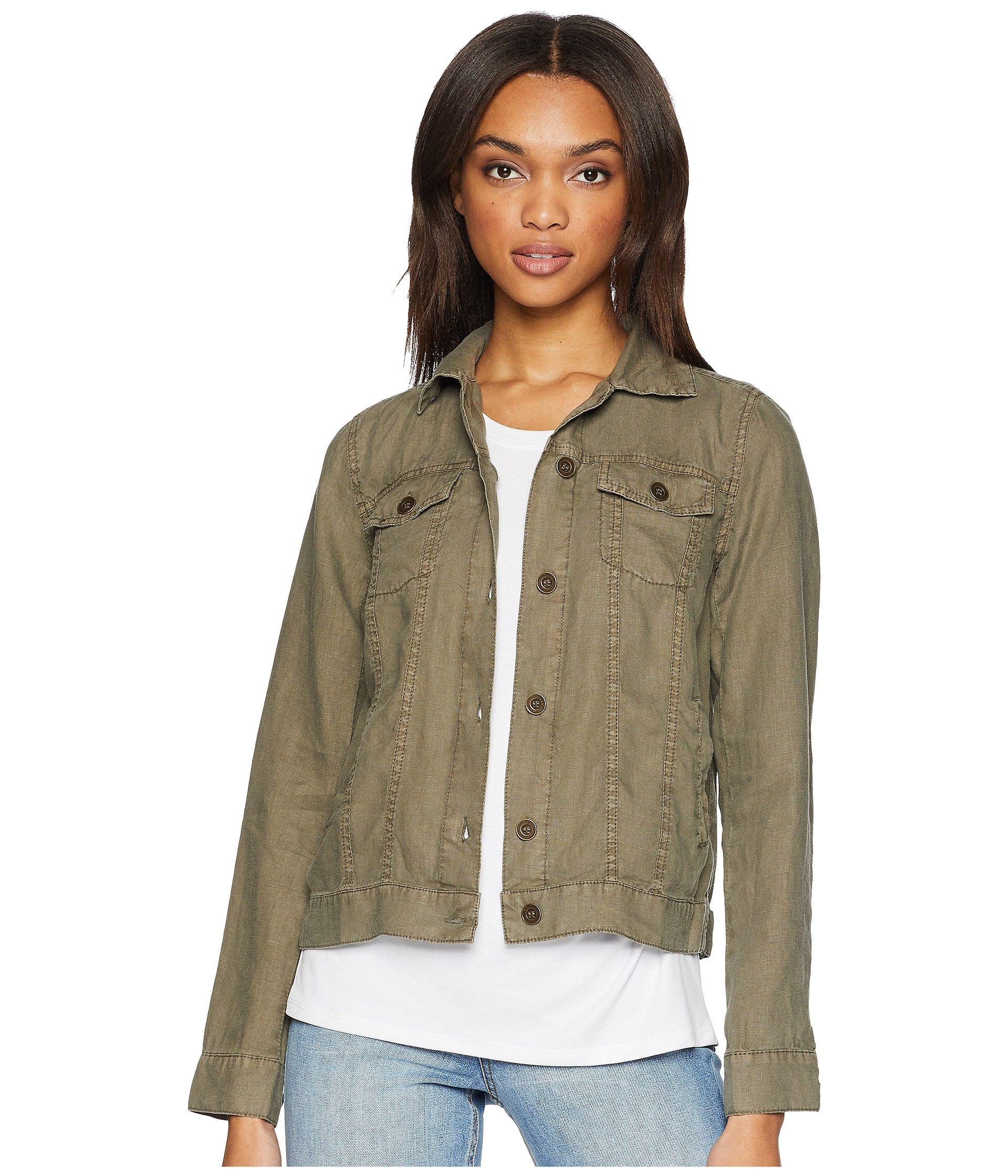 Michael Stars Linen Jean Jacket in Natural - Save 22% - Lyst