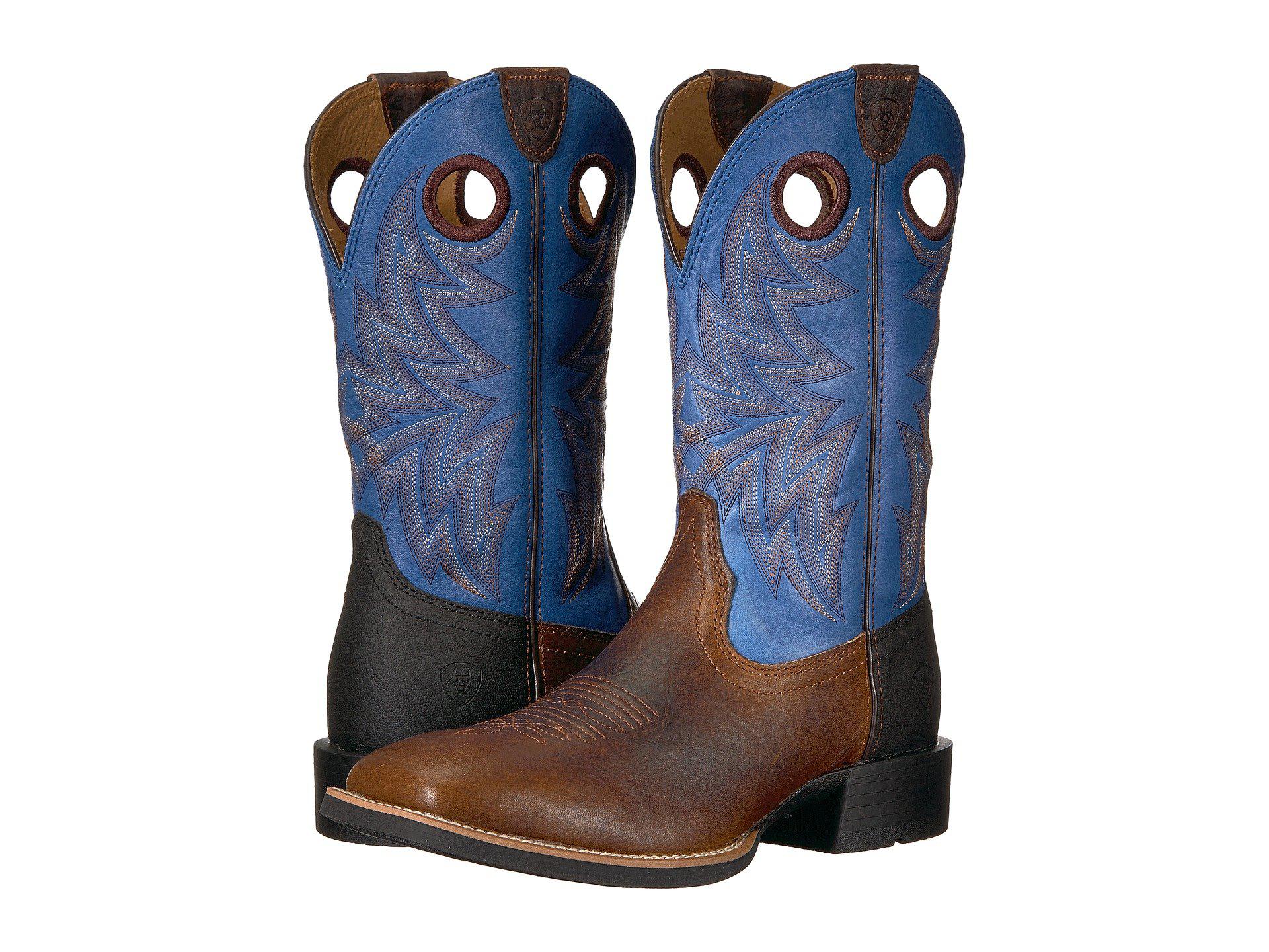 Ariat boots blue top Clearance