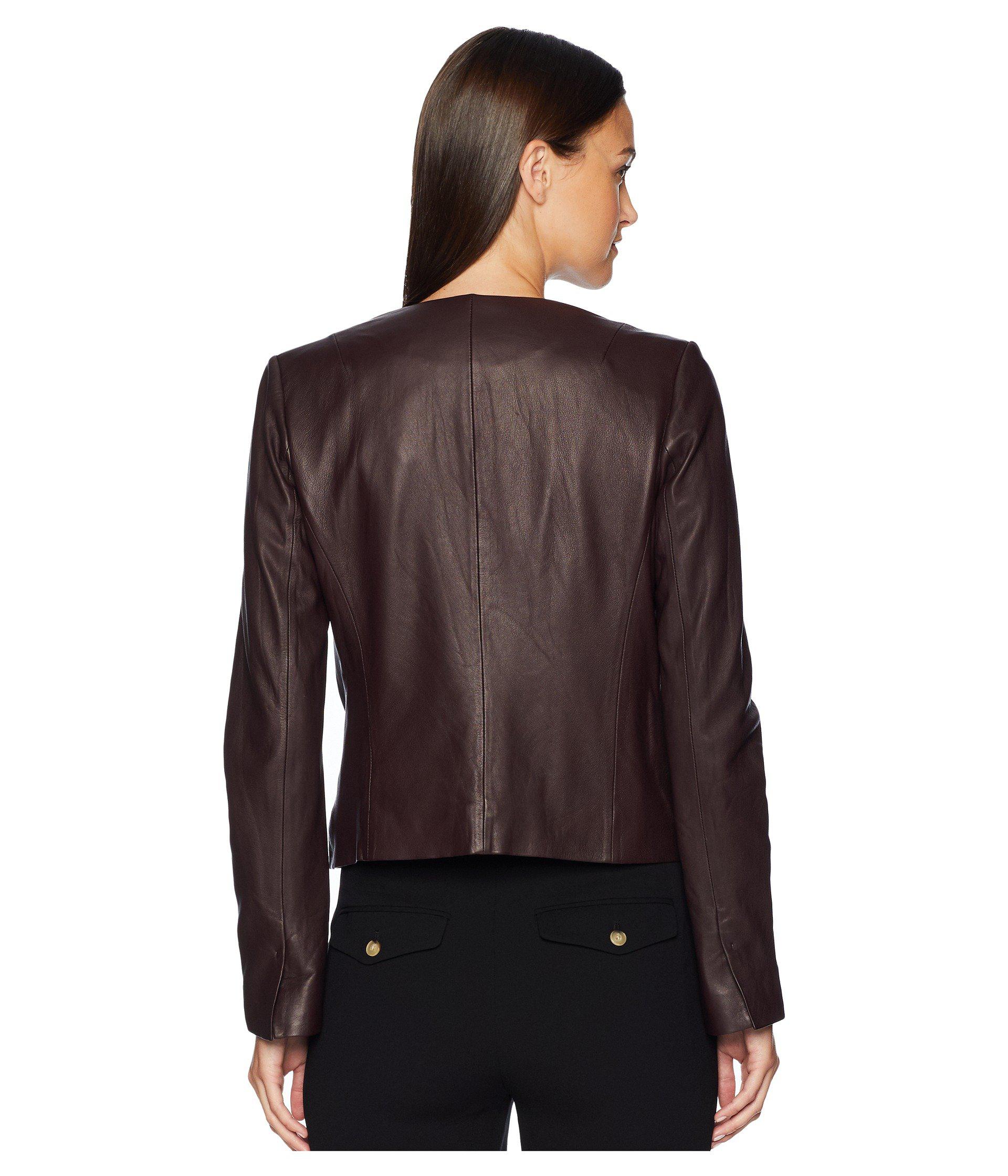 black cherry leather jacket
