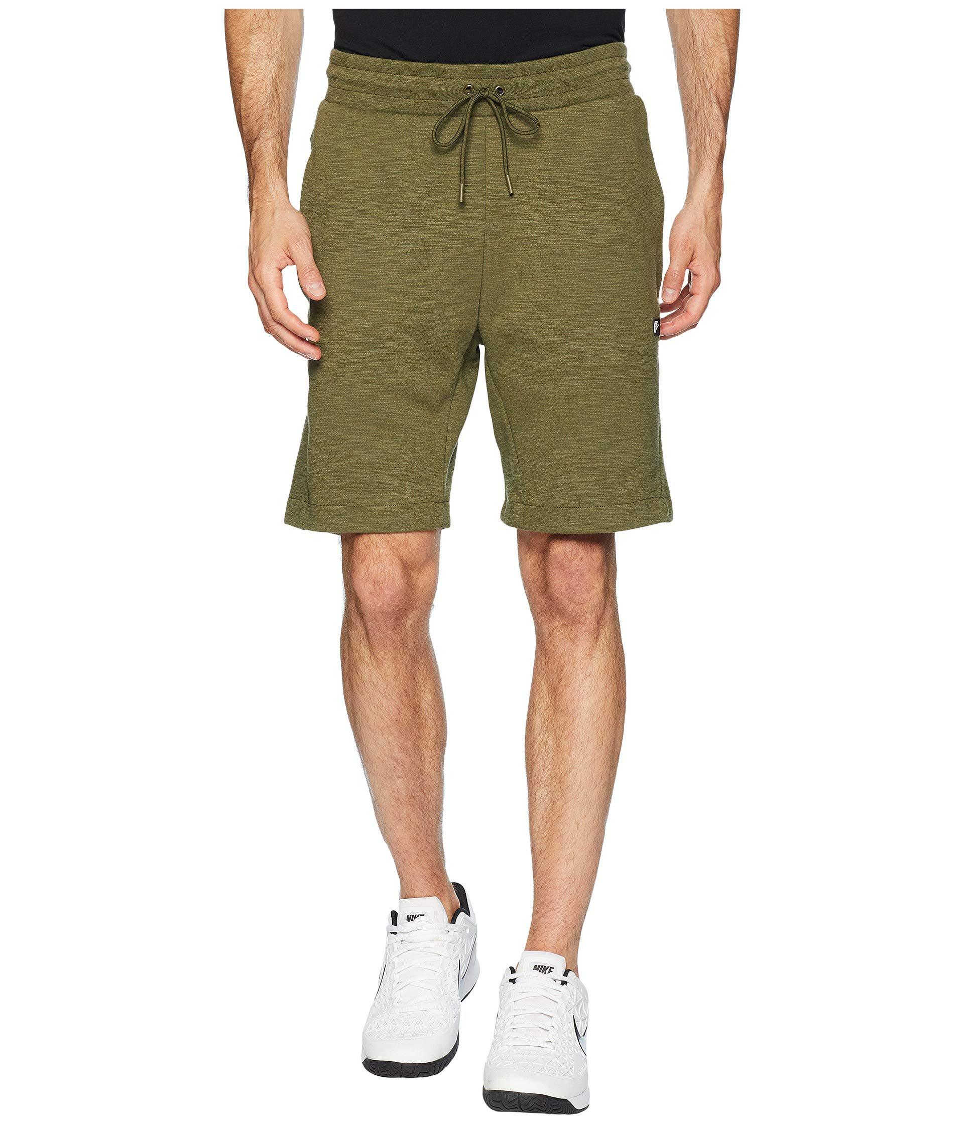 olive green shorts men