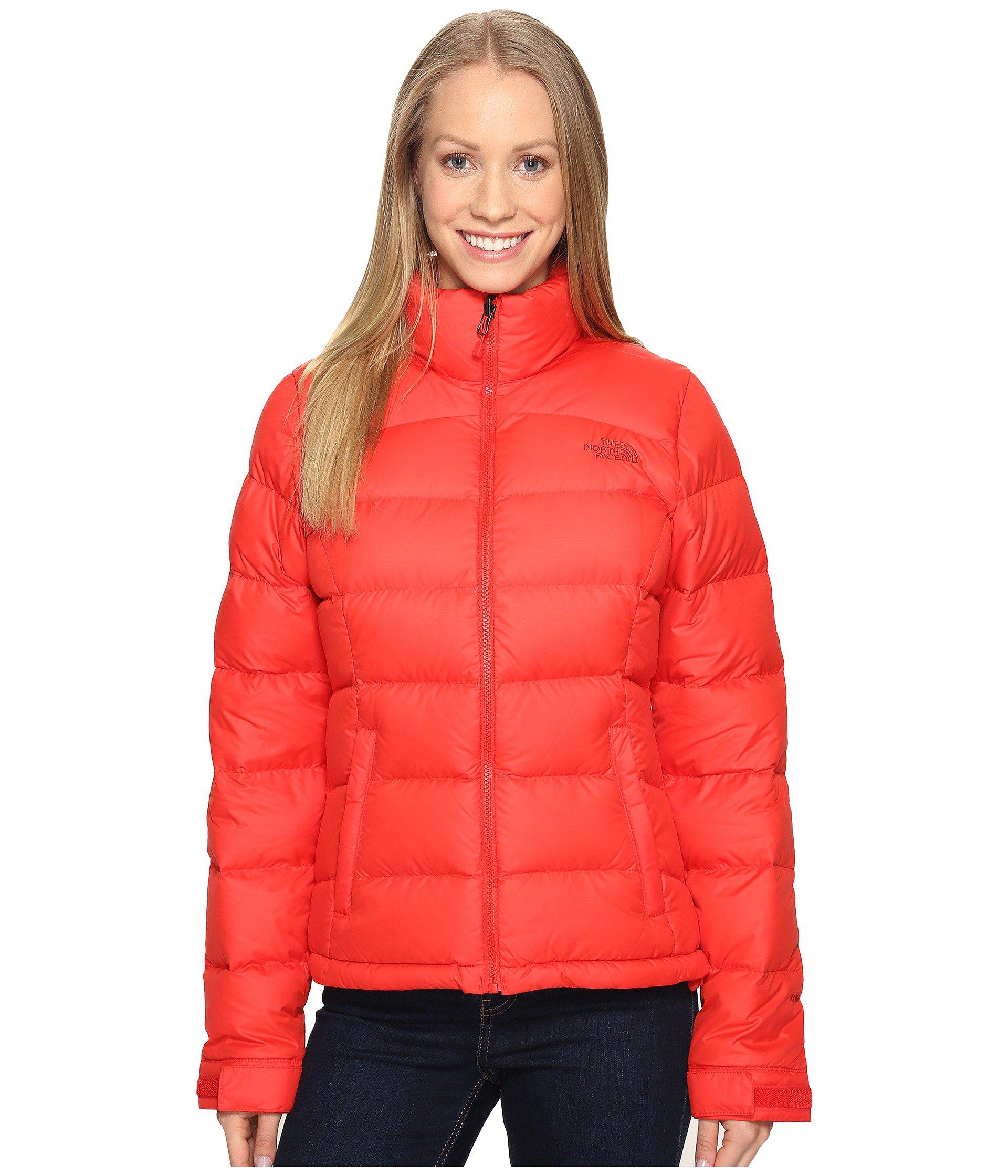 north face nuptse 2 red