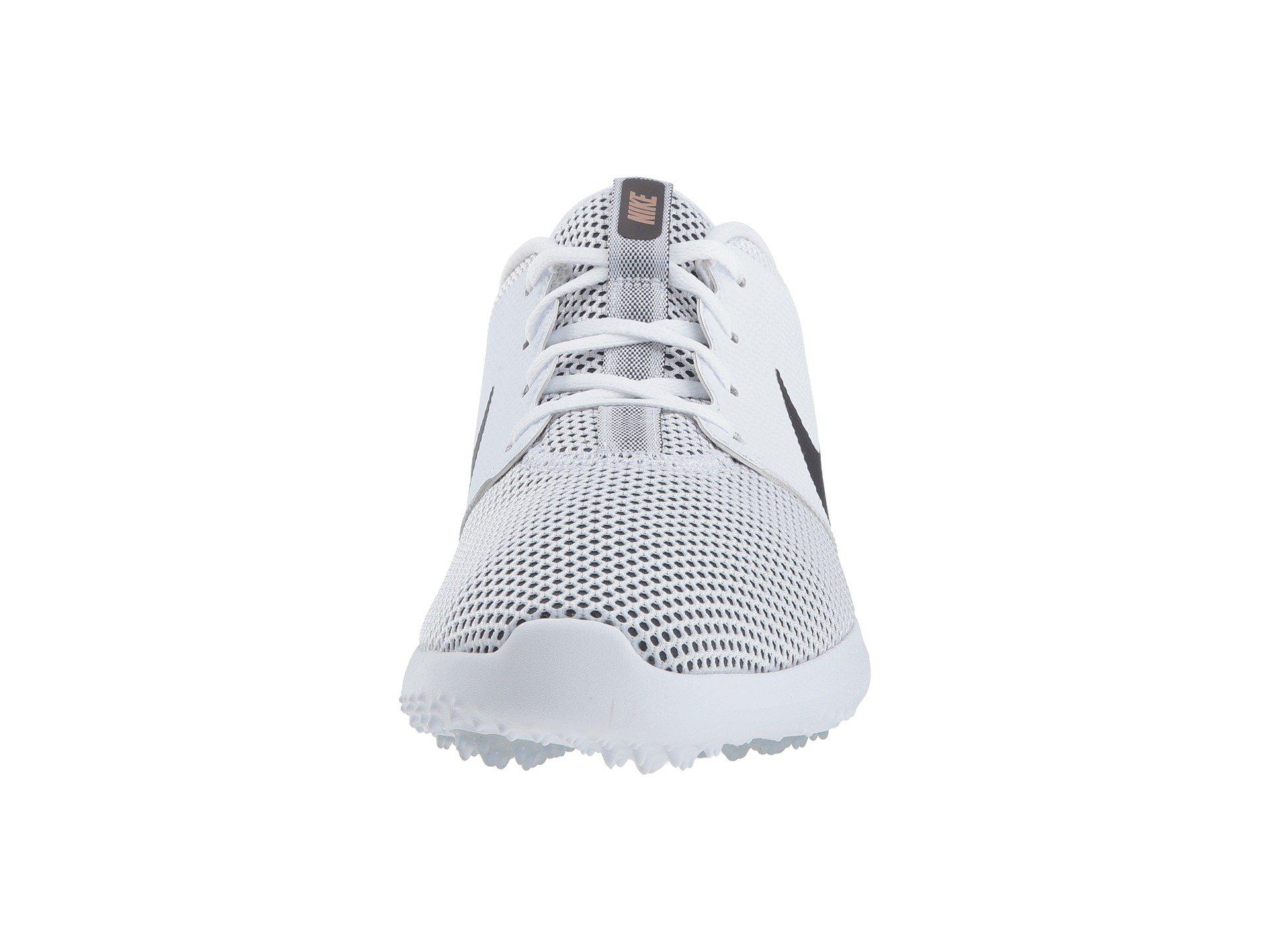 nike roshe golf shoes white gold