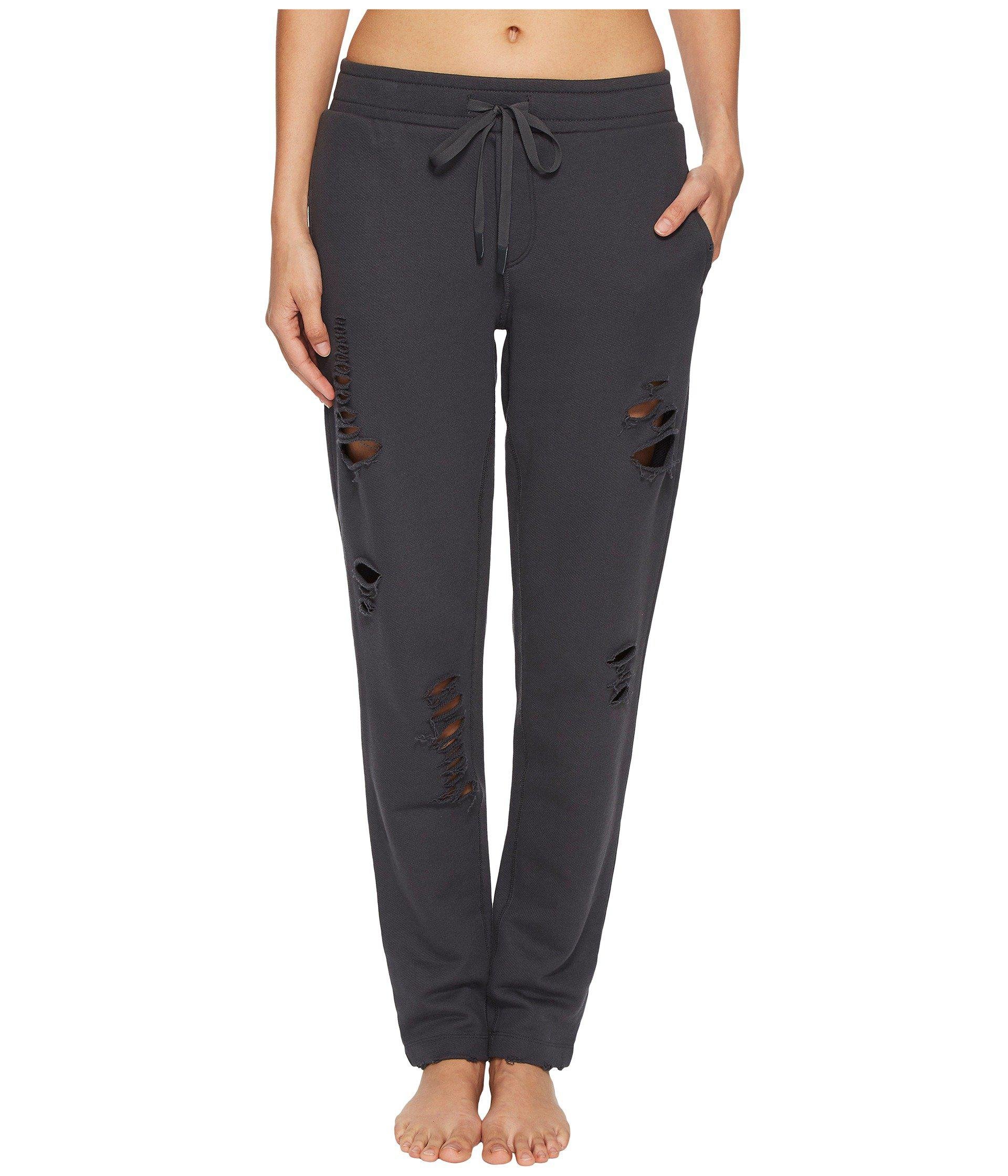 Alo Yoga Ripped Sweatpants (anthracite/distressed Holes) Women's