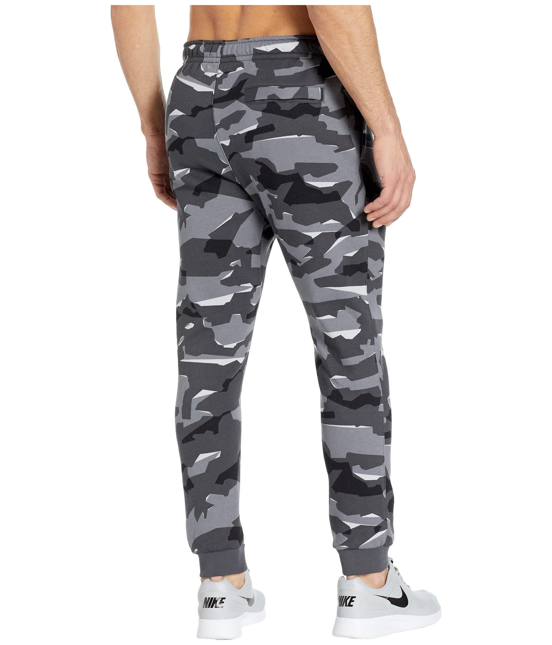 Nike Sportswear Club Camo Joggers in Gray for Men | Lyst