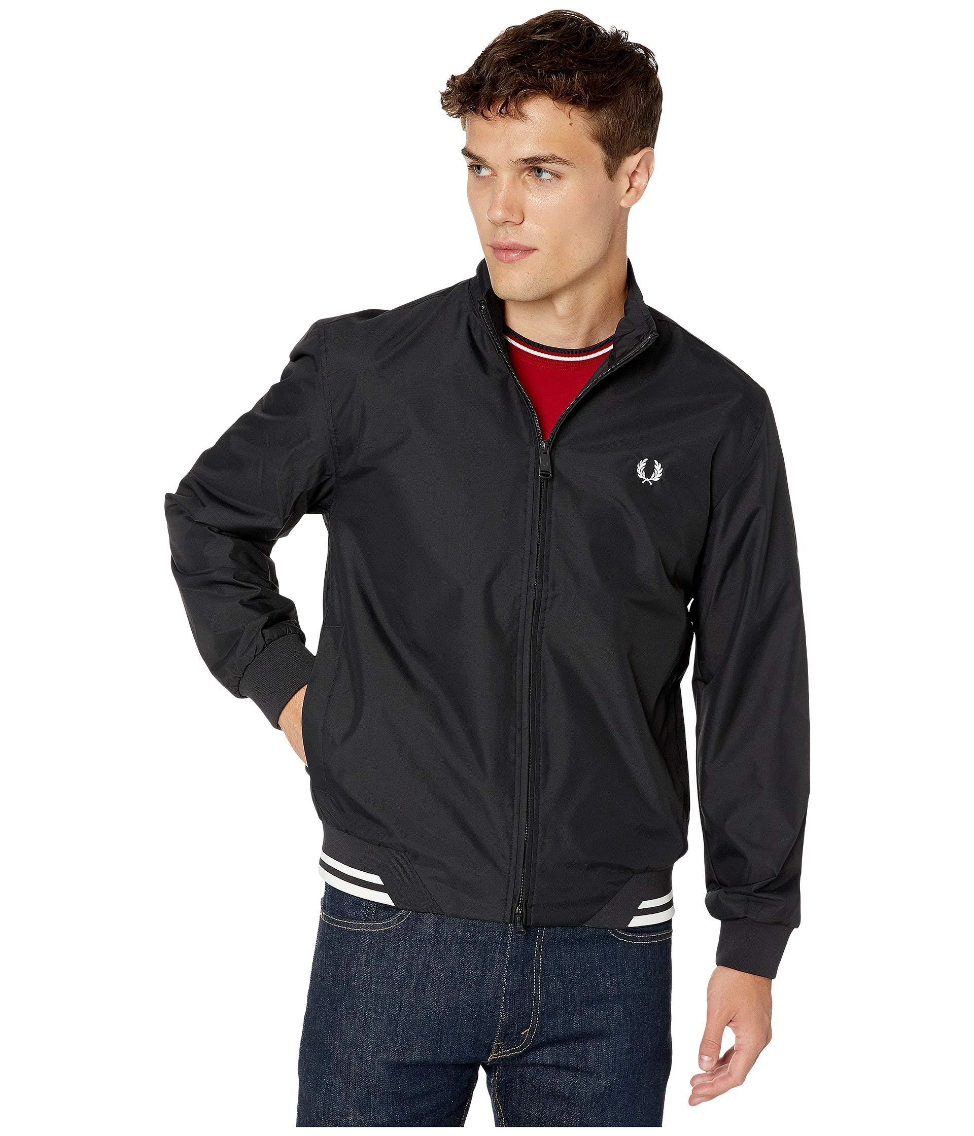 Fred Perry Synthetic Twin Tipped Sports Jacket in Black for Men - Lyst