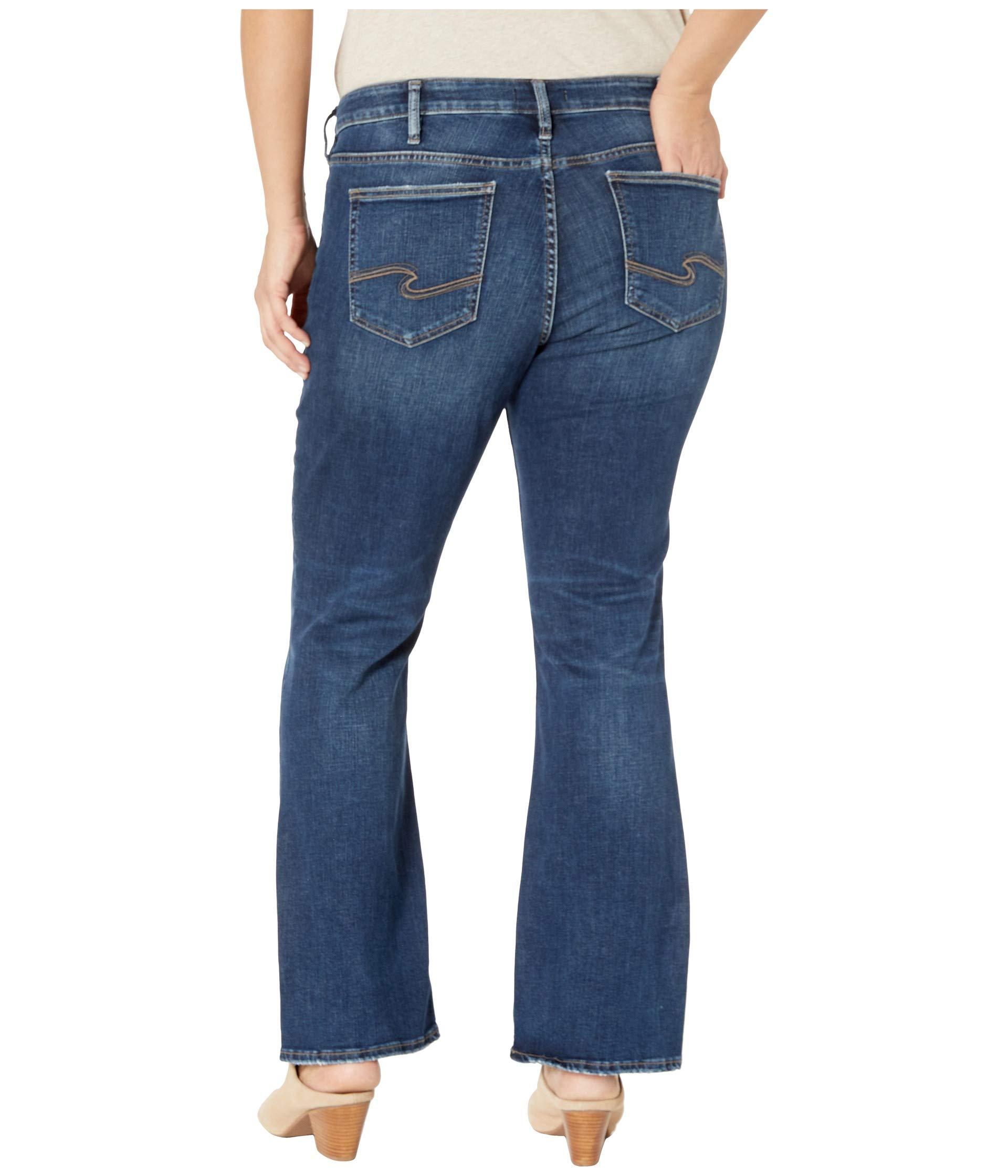 Silver Jeans Co. Denim Plus Size Suki Mid-rise Curvy Fit Slim Boot ...