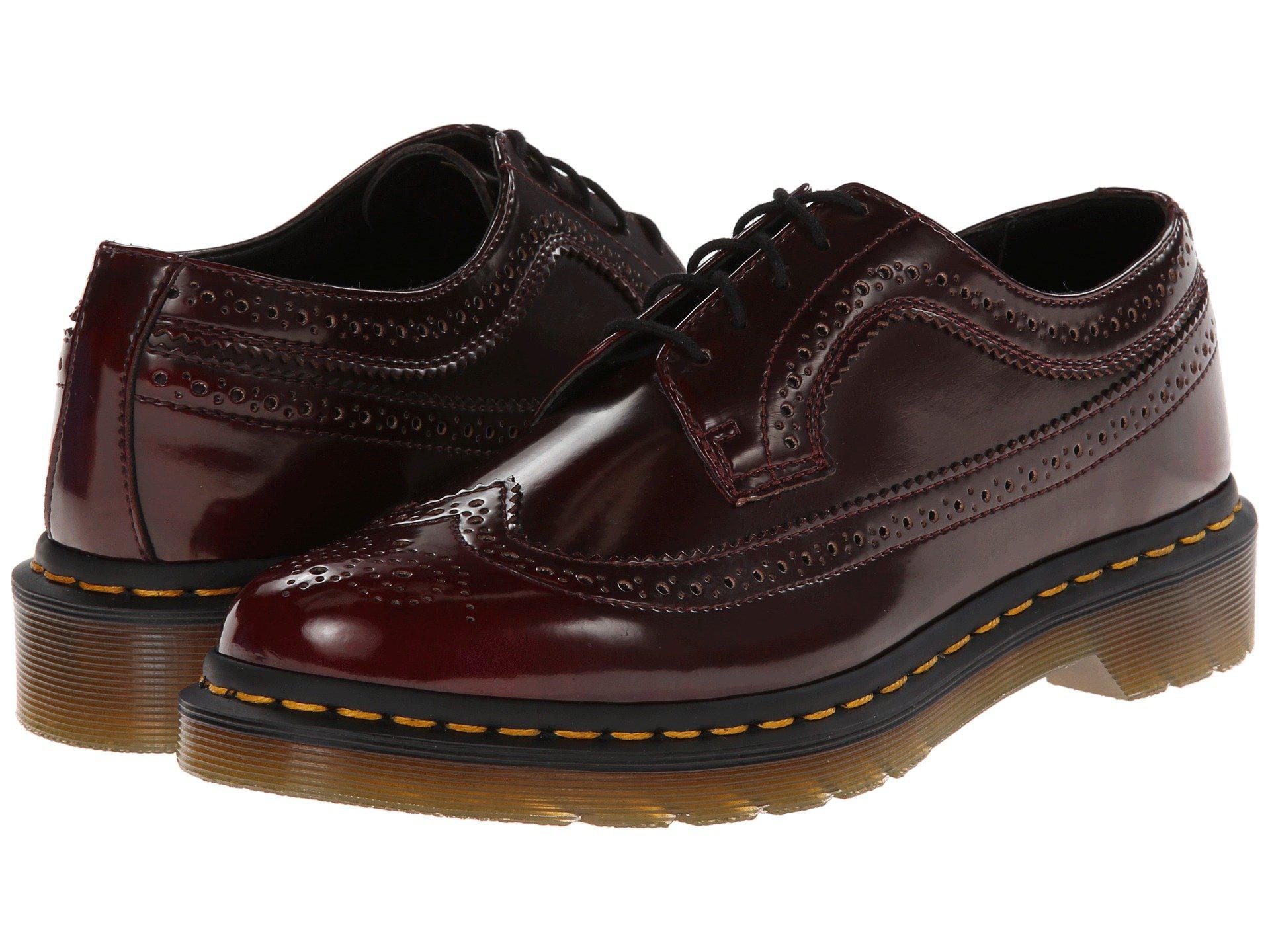 Dr. Martens Wingtip Shoe in Cherry (Brown) Lyst Dr. Martens Wingtip Shoe in Cherry (Brown) Lyst