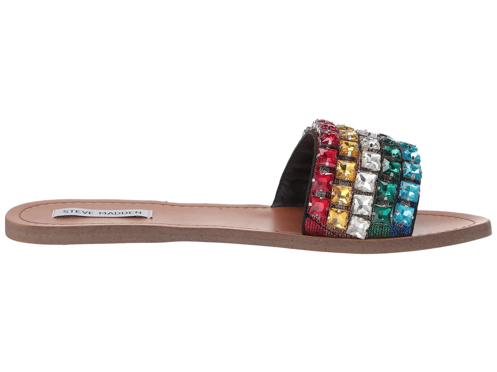 serenade crystal embellished slide sandal