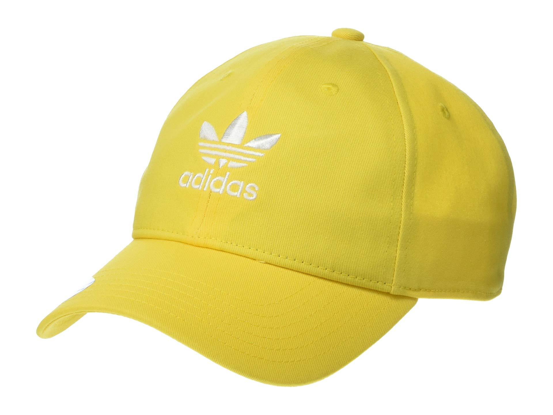 yellow adidas hat