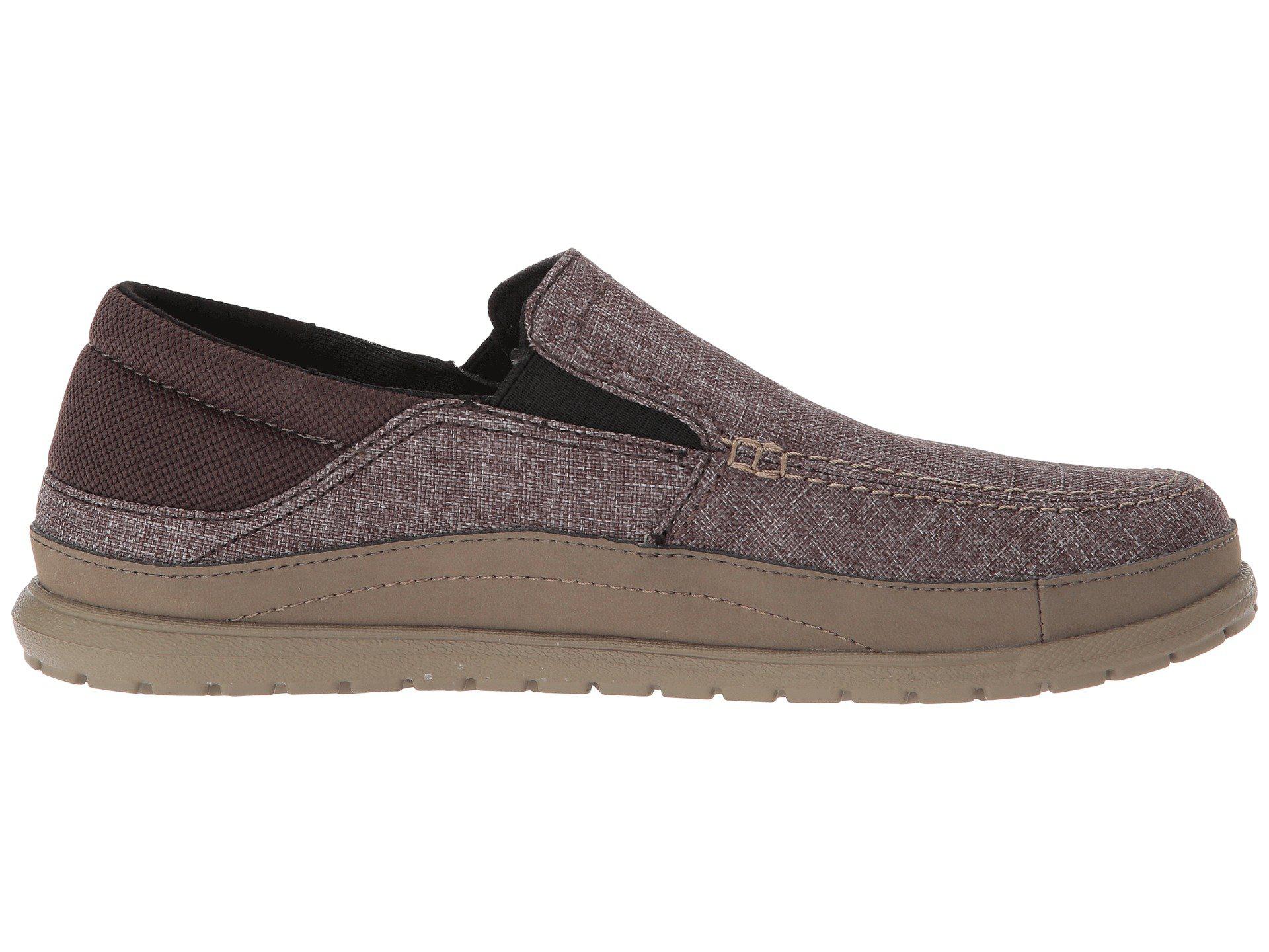 Crocs™ Canvas Santa Cruz Playa Slipon (espresso/walnut Crocs™ Canvas Santa Cruz Playa Slipon (espresso/walnut