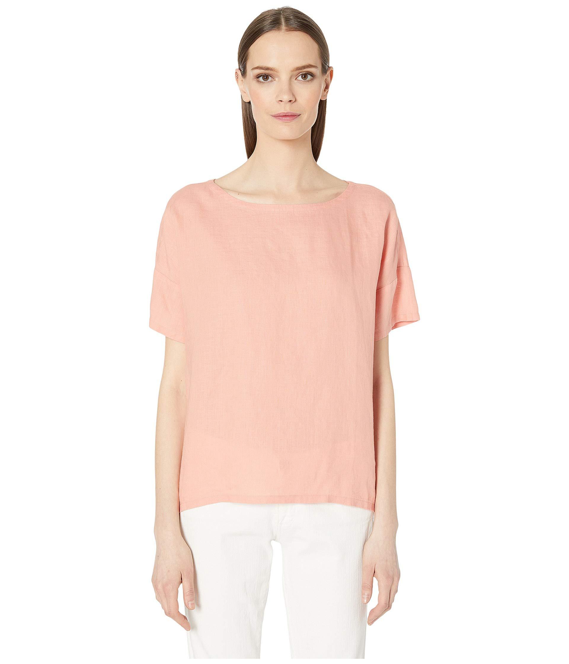 eileen fisher handkerchief linen top