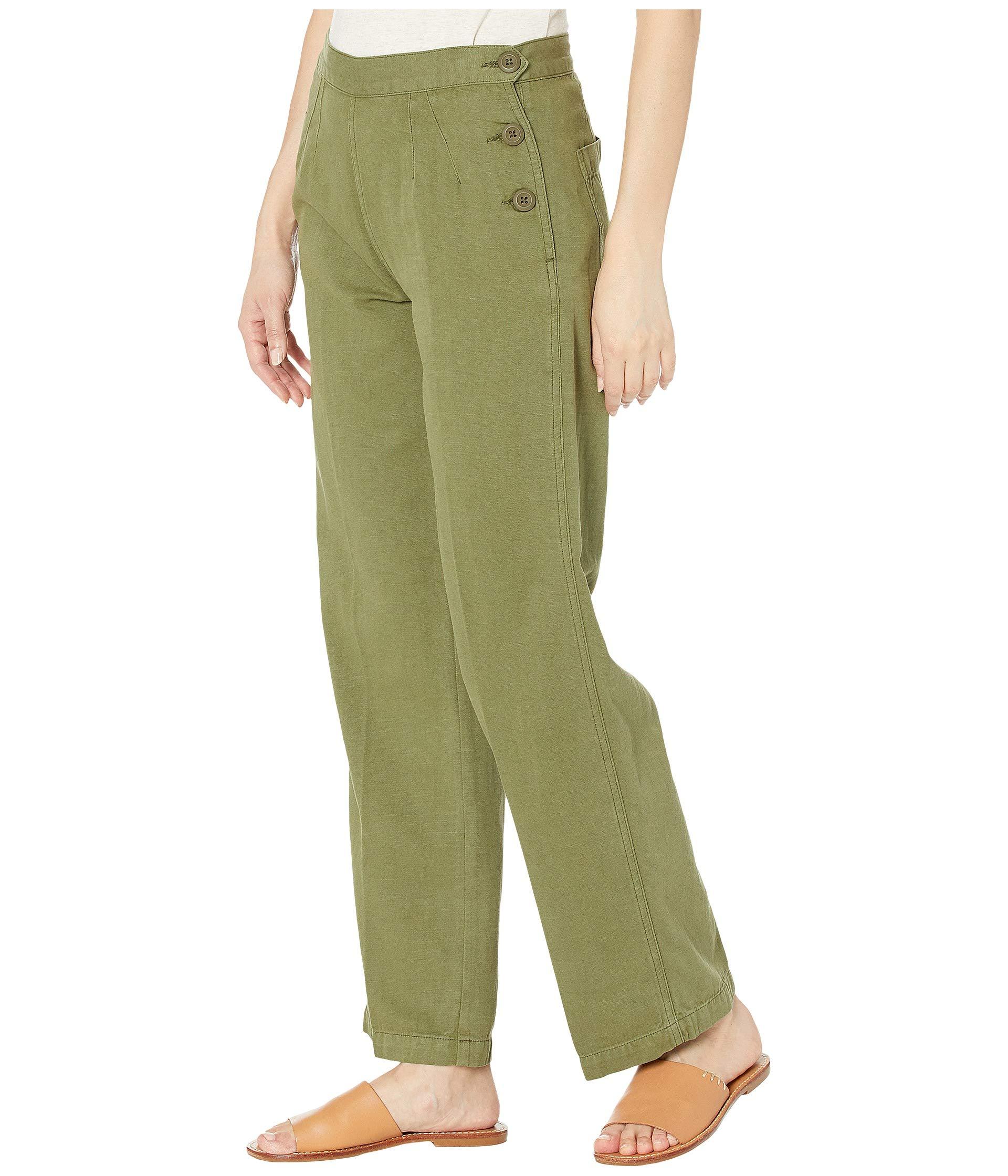 Current/Elliott Cotton The Military Cropped Camp Pants in Green - Lyst