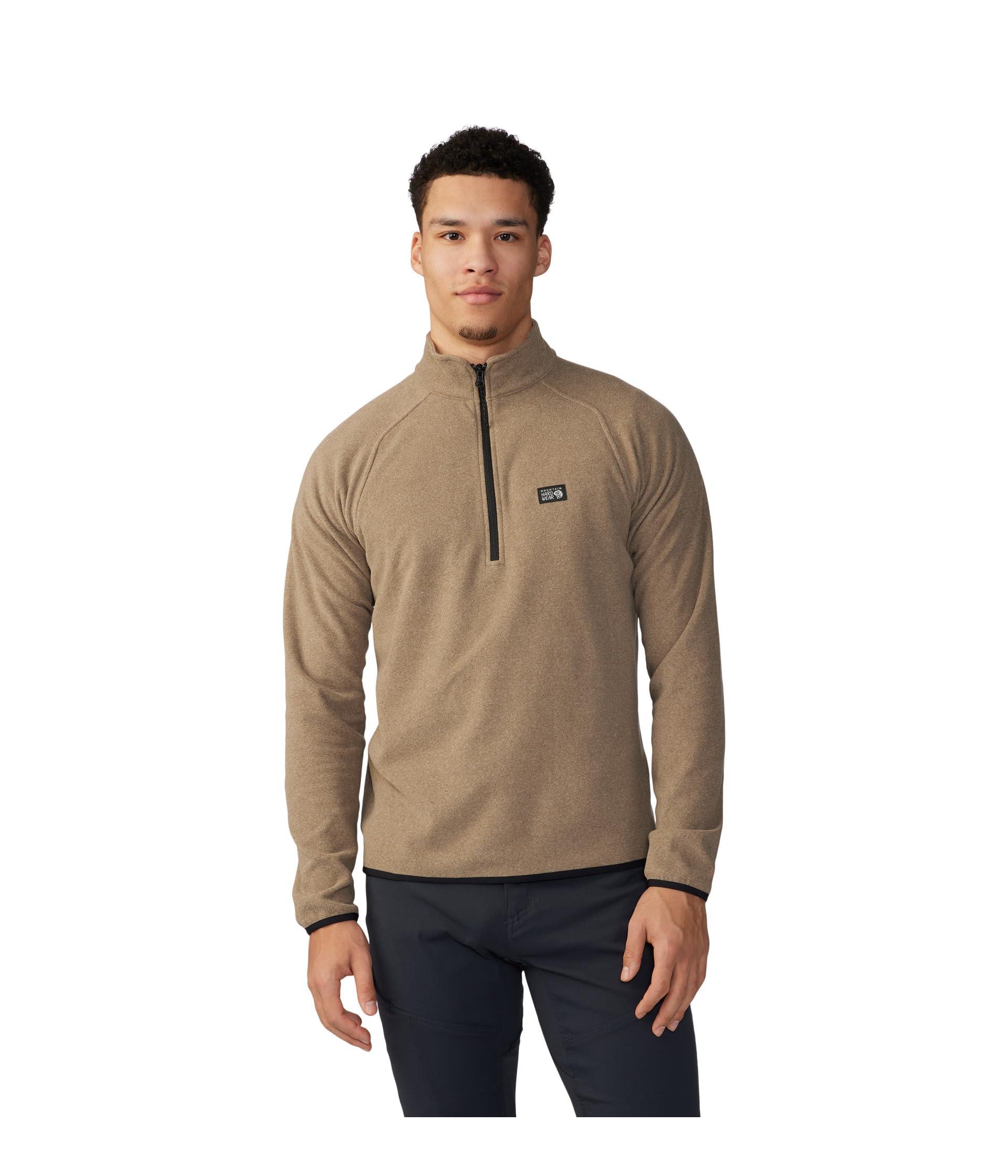 Mountain Hardwear Microchill 1/4 Zip Pullover in Natural for Men | Lyst