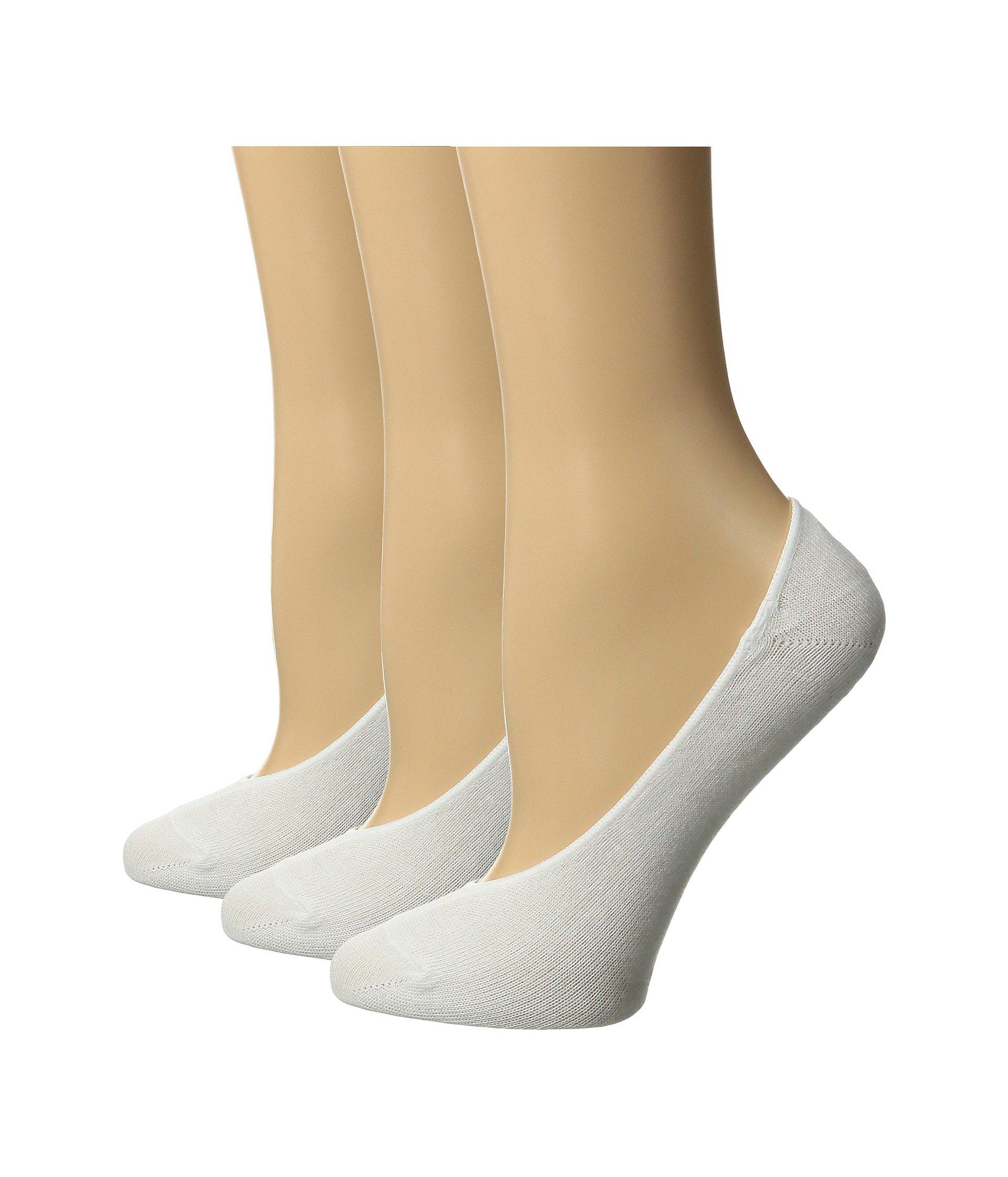 Hue High Cut Cotton Liner 3pack in White Lyst