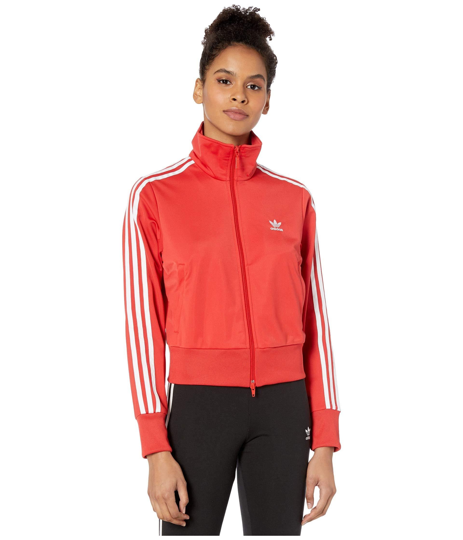 adidas Originals Synthetic Firebird Track Jacket in Red - Lyst