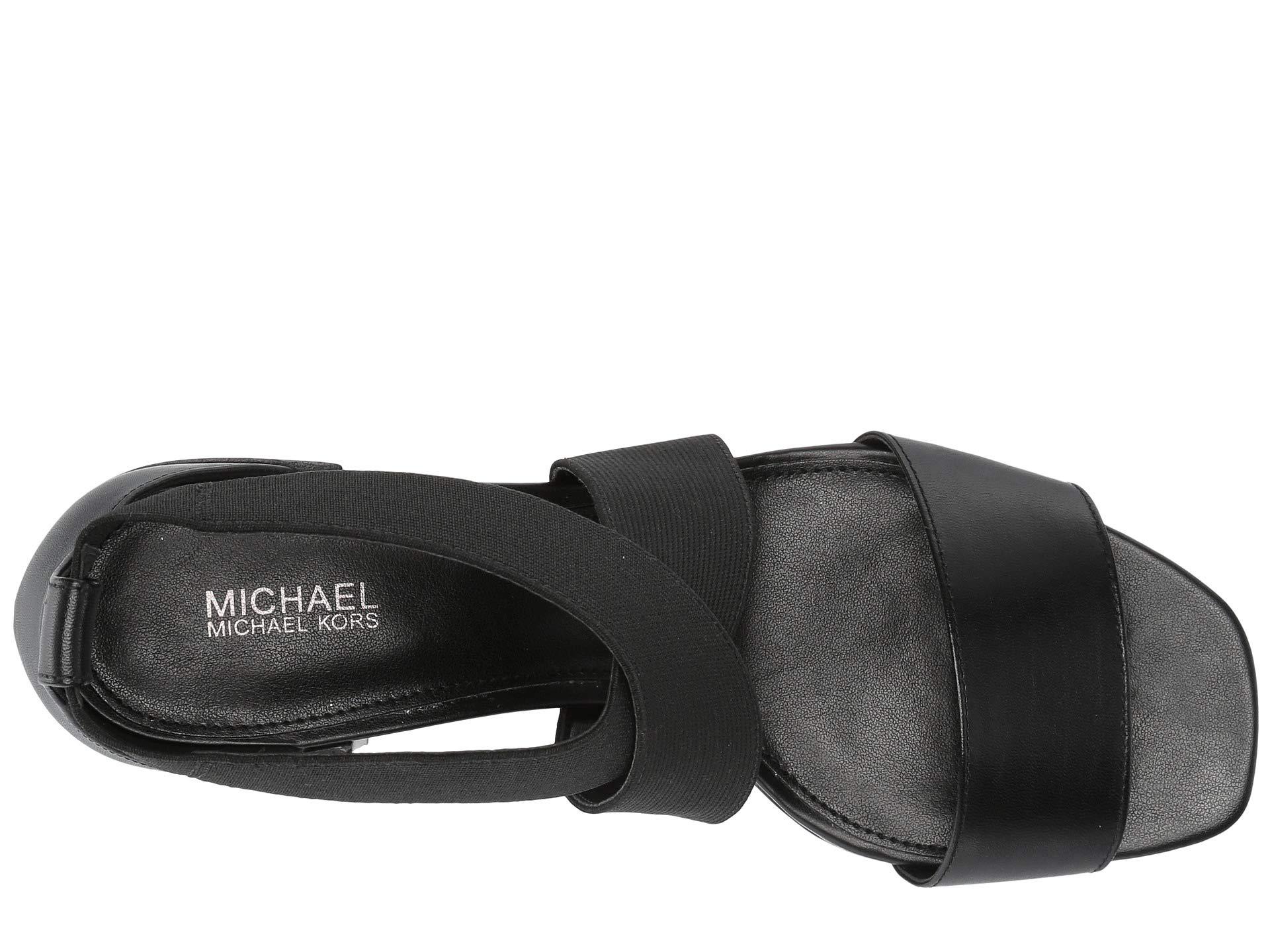 michael michael kors meadow elastic and leather sandal