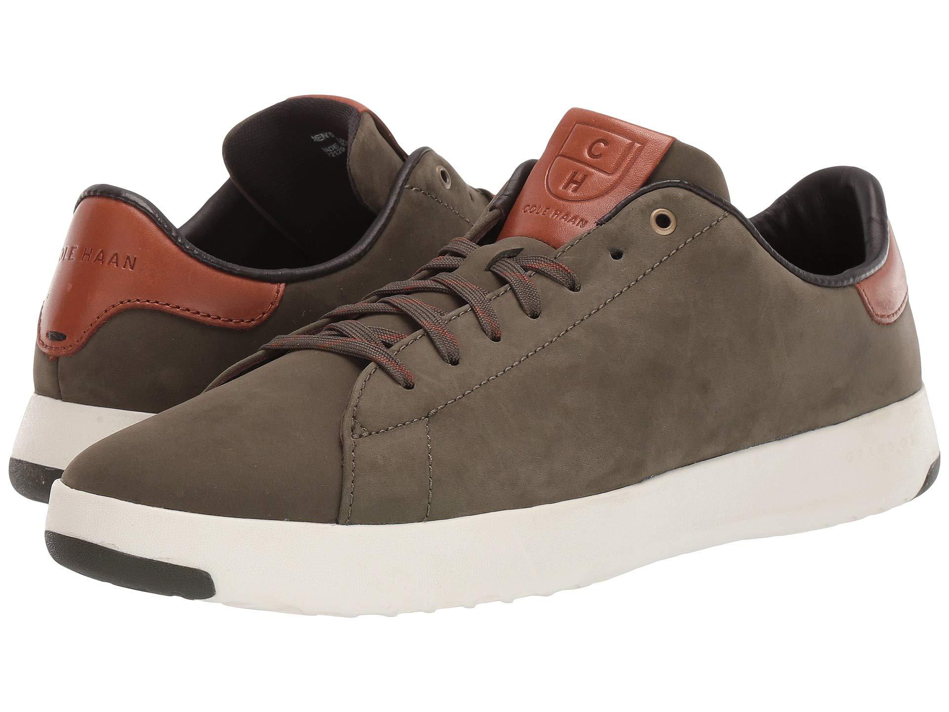 Cole Haan Leather Grandpro Tennis Sneaker in Brown for Men - Lyst