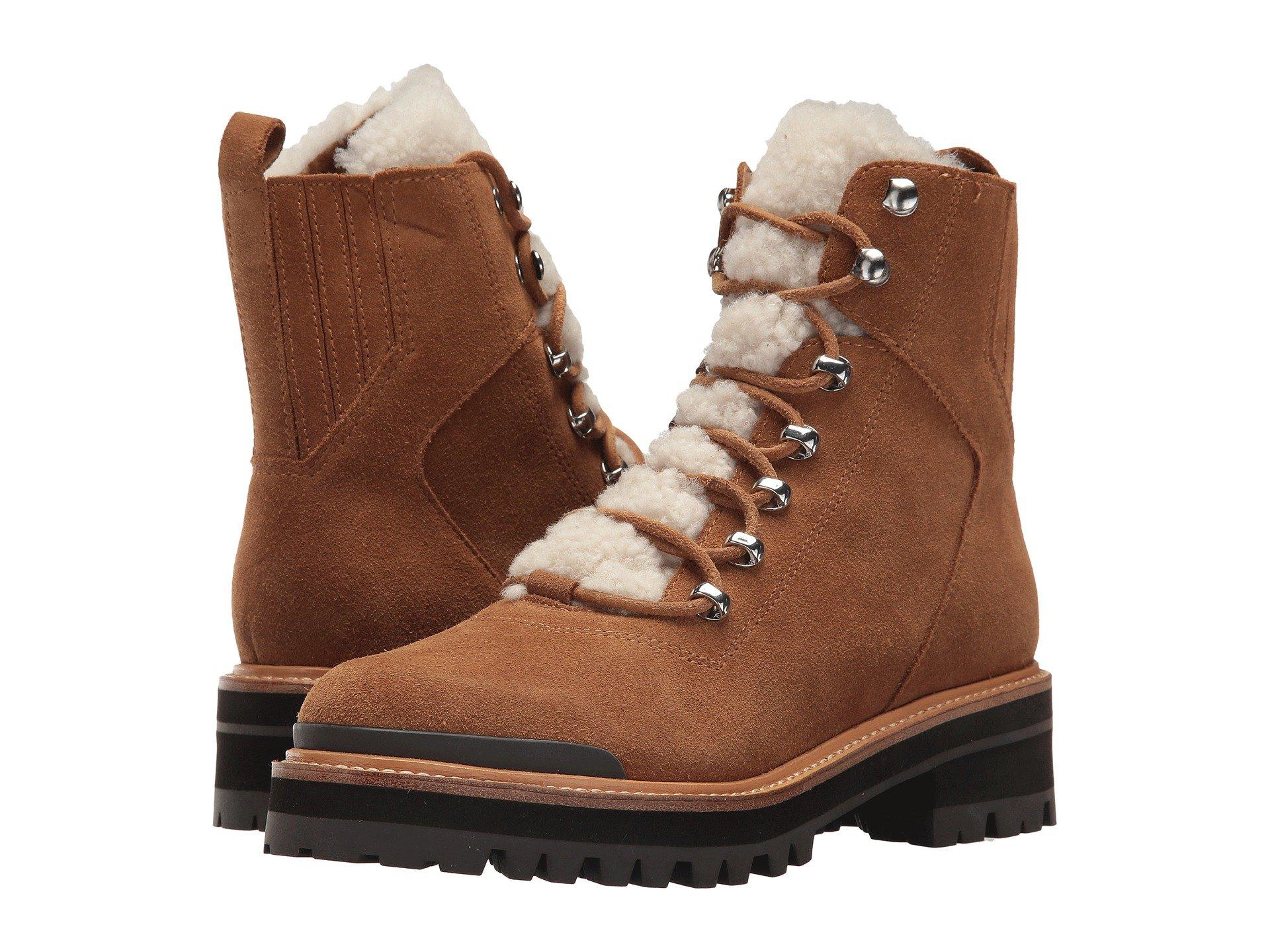 marc fisher ltd izzie shearling fur hiker boots