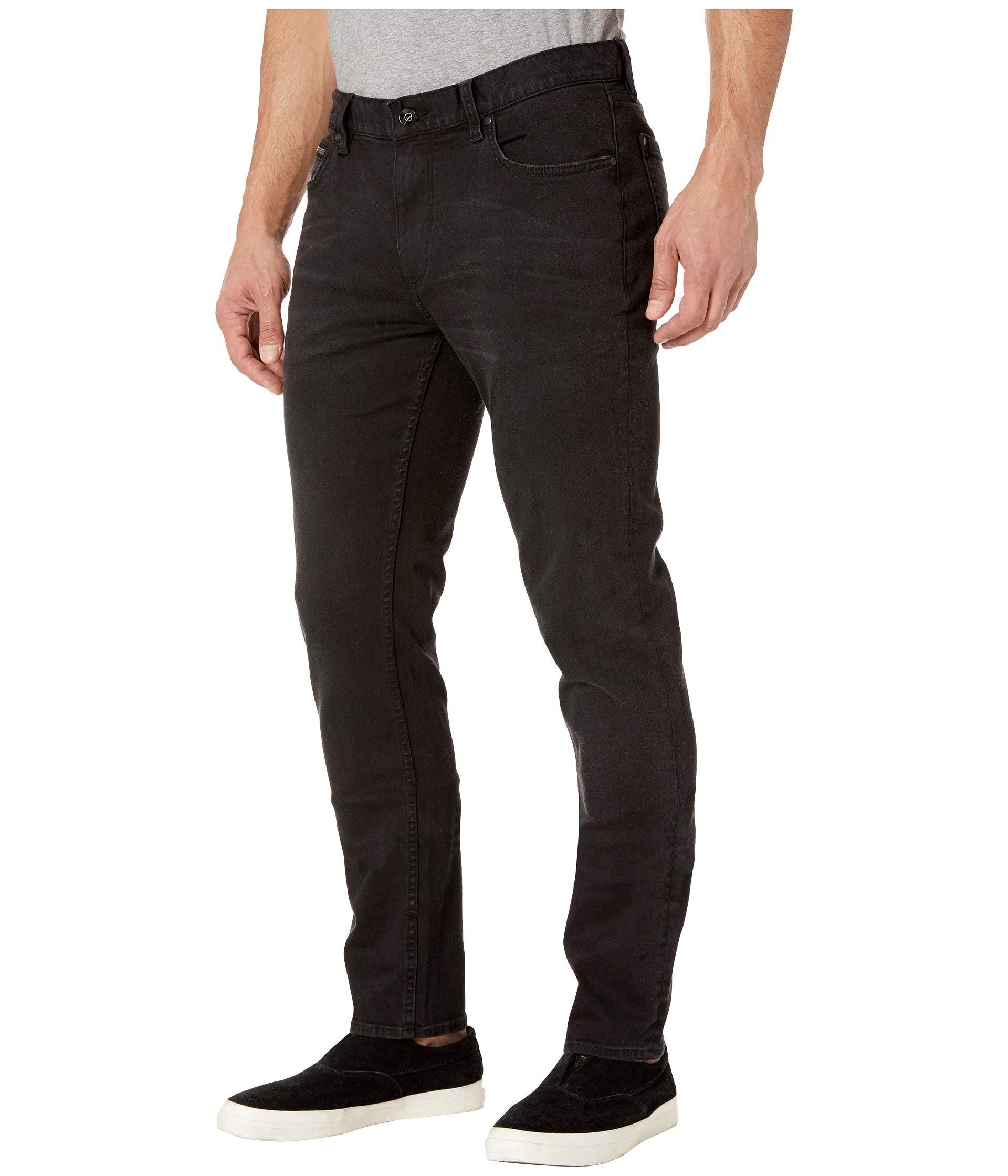 John Varvatos Denim Chelsea Fit Zipper Pocket Jeans In Black for Men - Lyst