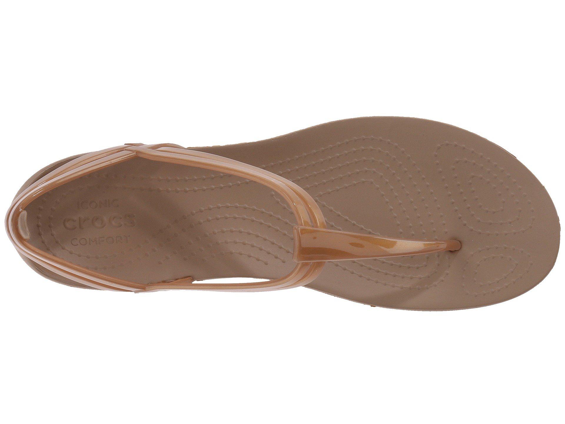 Crocs isabella deals t strap black