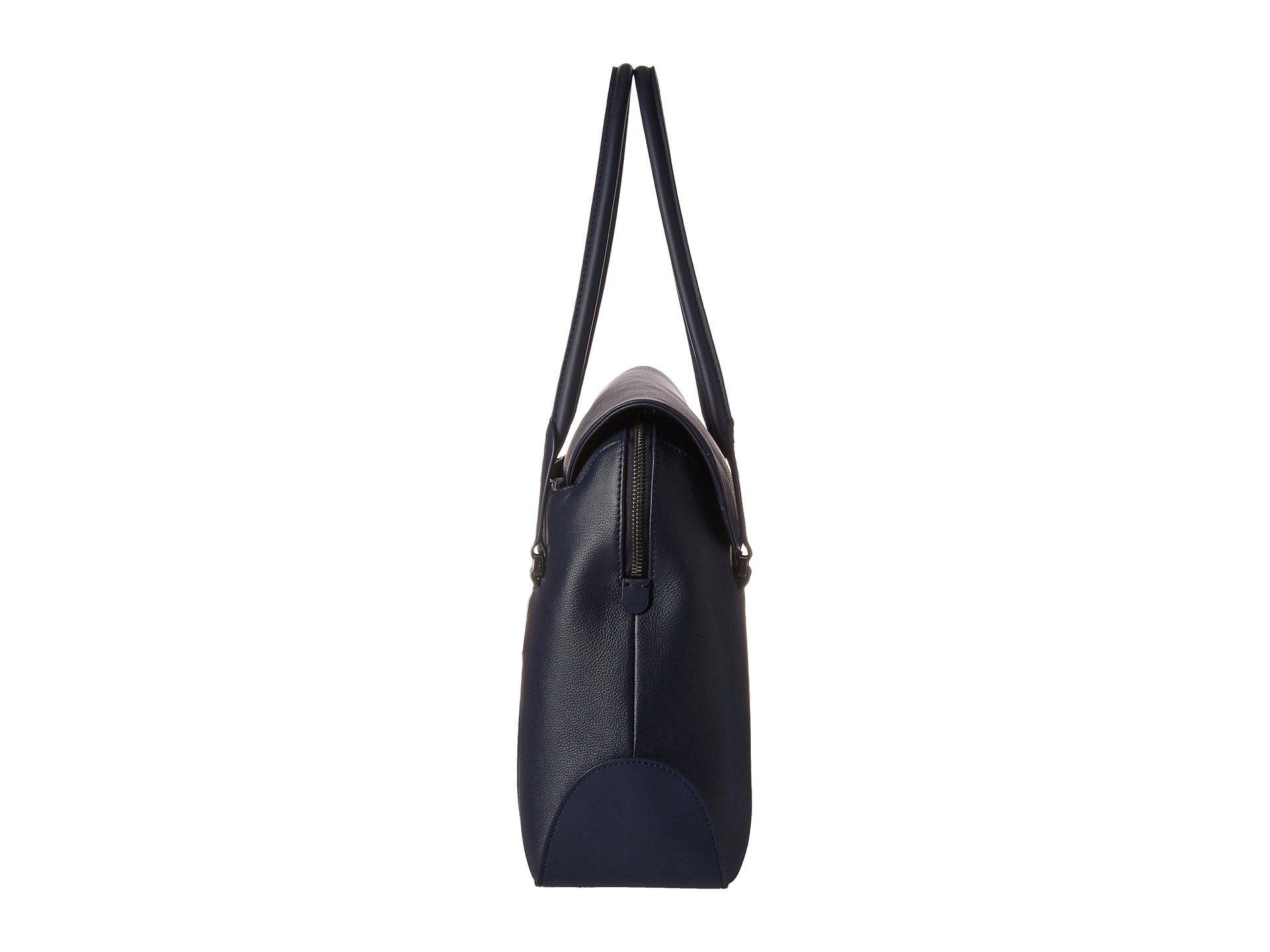 lipault paris plume elegance leather laptop tote bag
