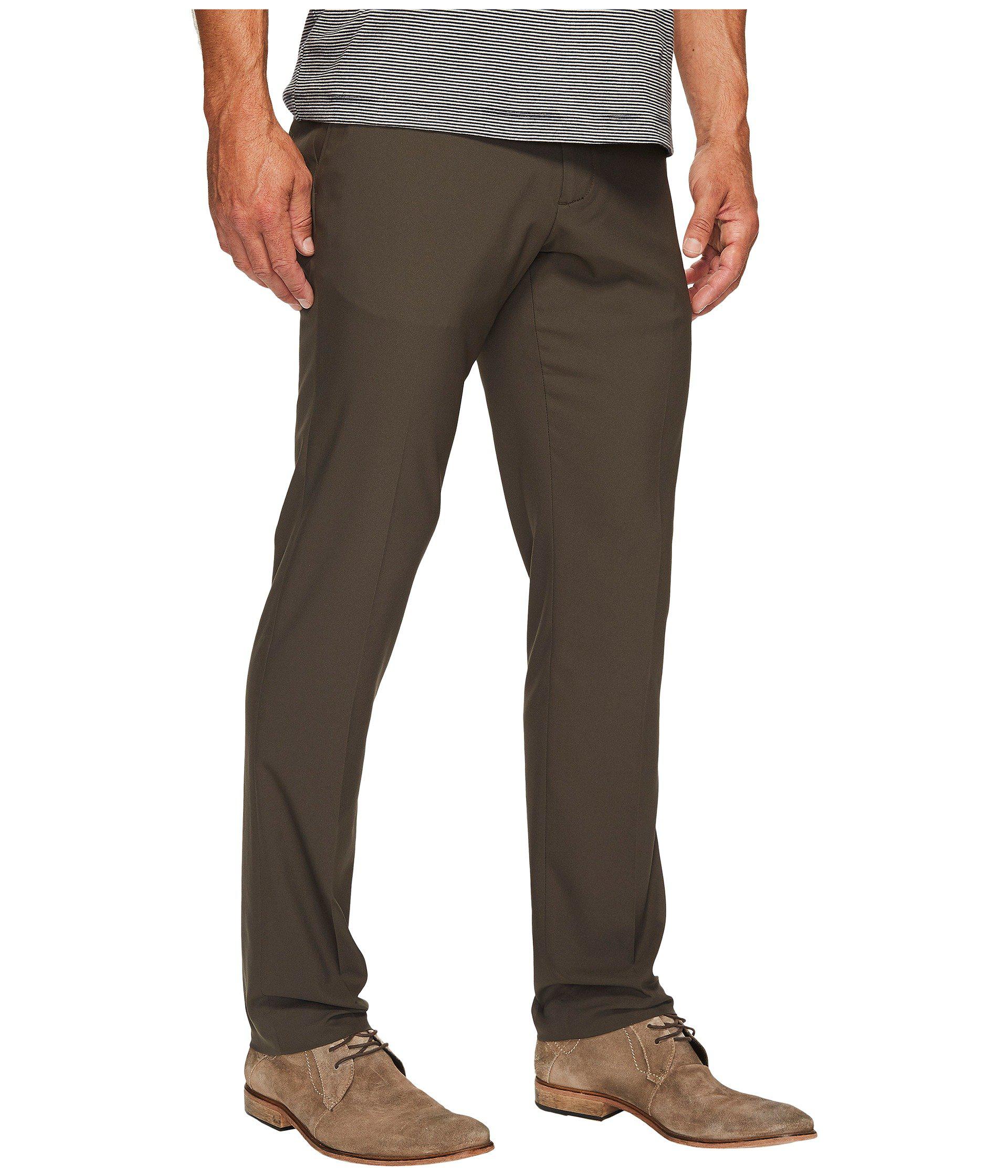 Perry Ellis Mens Slim Fit Solid Tech Pant