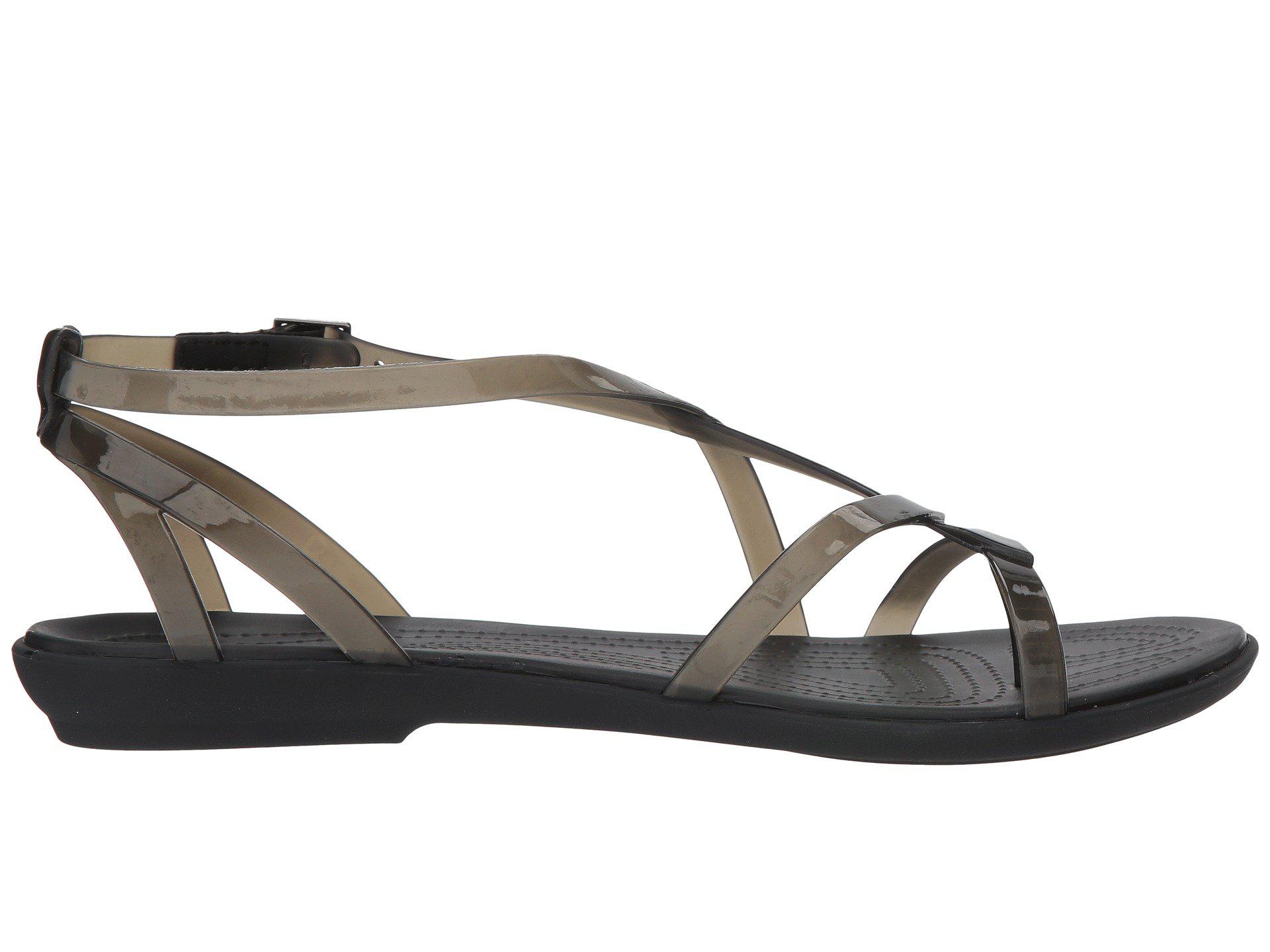 Crocs™ 's Isabella Gladiator Sandal in Black/Black (Black) - Save 70% | Lyst