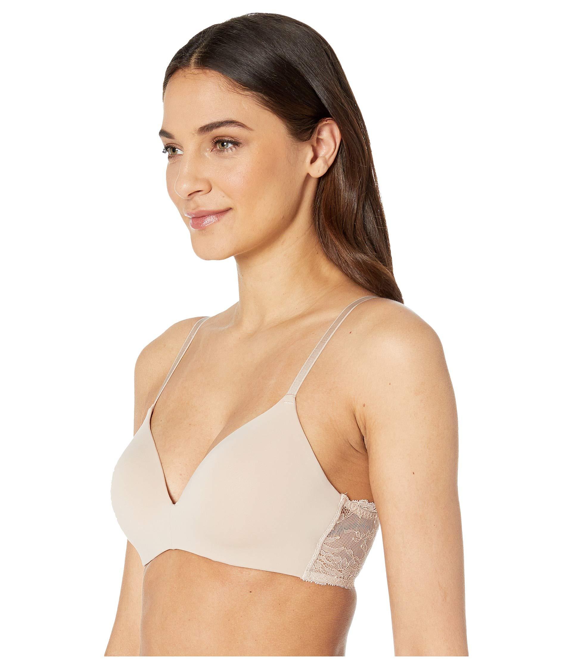 Natori Lace Drama Contour Soft Cup Bra in Natural Lyst