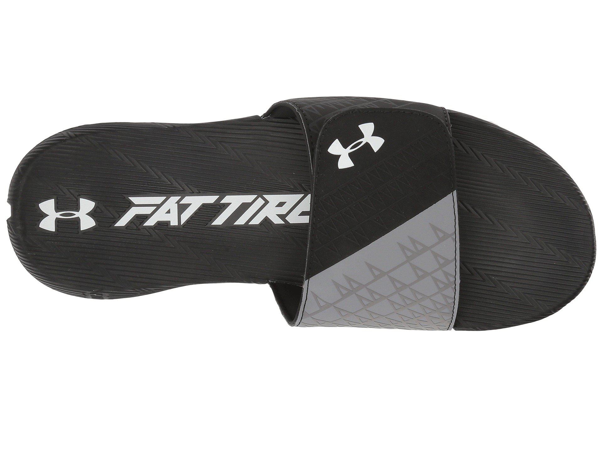 under armour men's fat tire slides