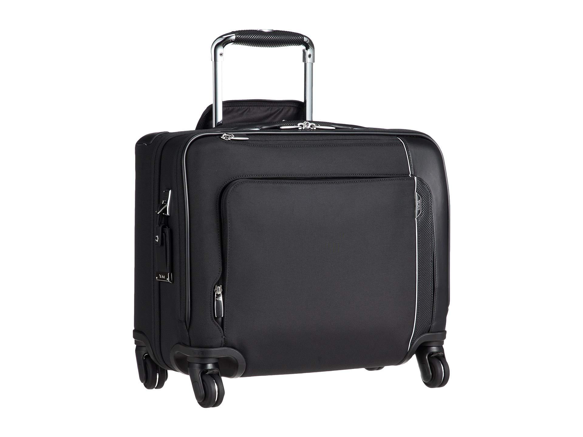 tumi 4 wheeled compact brief