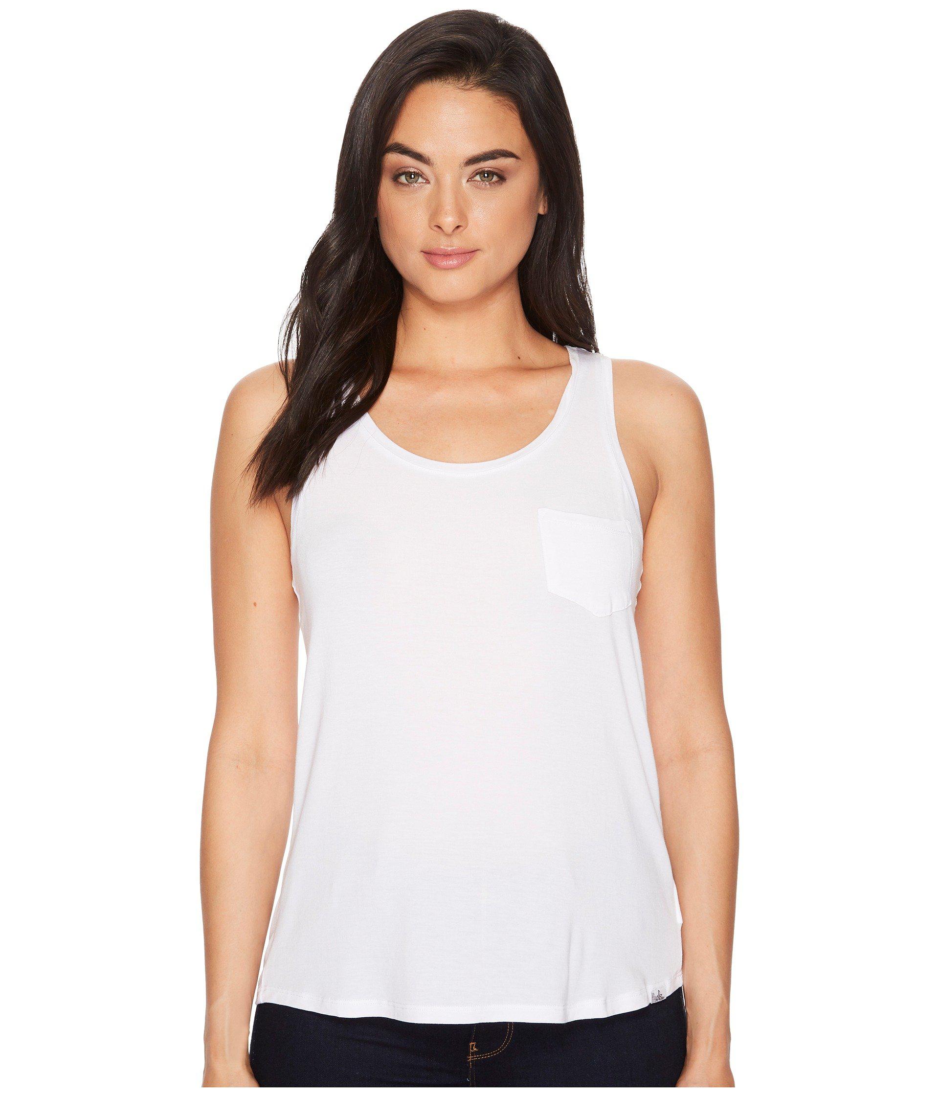 Prana Synthetic Foundation Scoop Neck Tank Top in White - Lyst