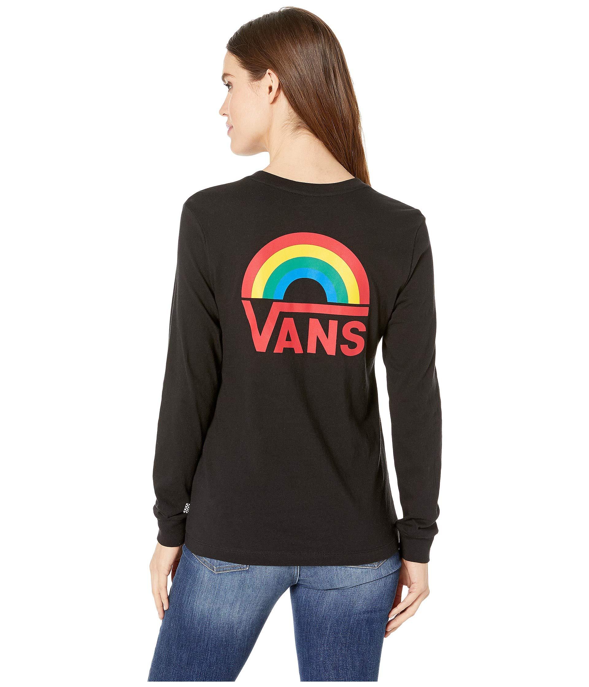 vans rainbow long sleeve