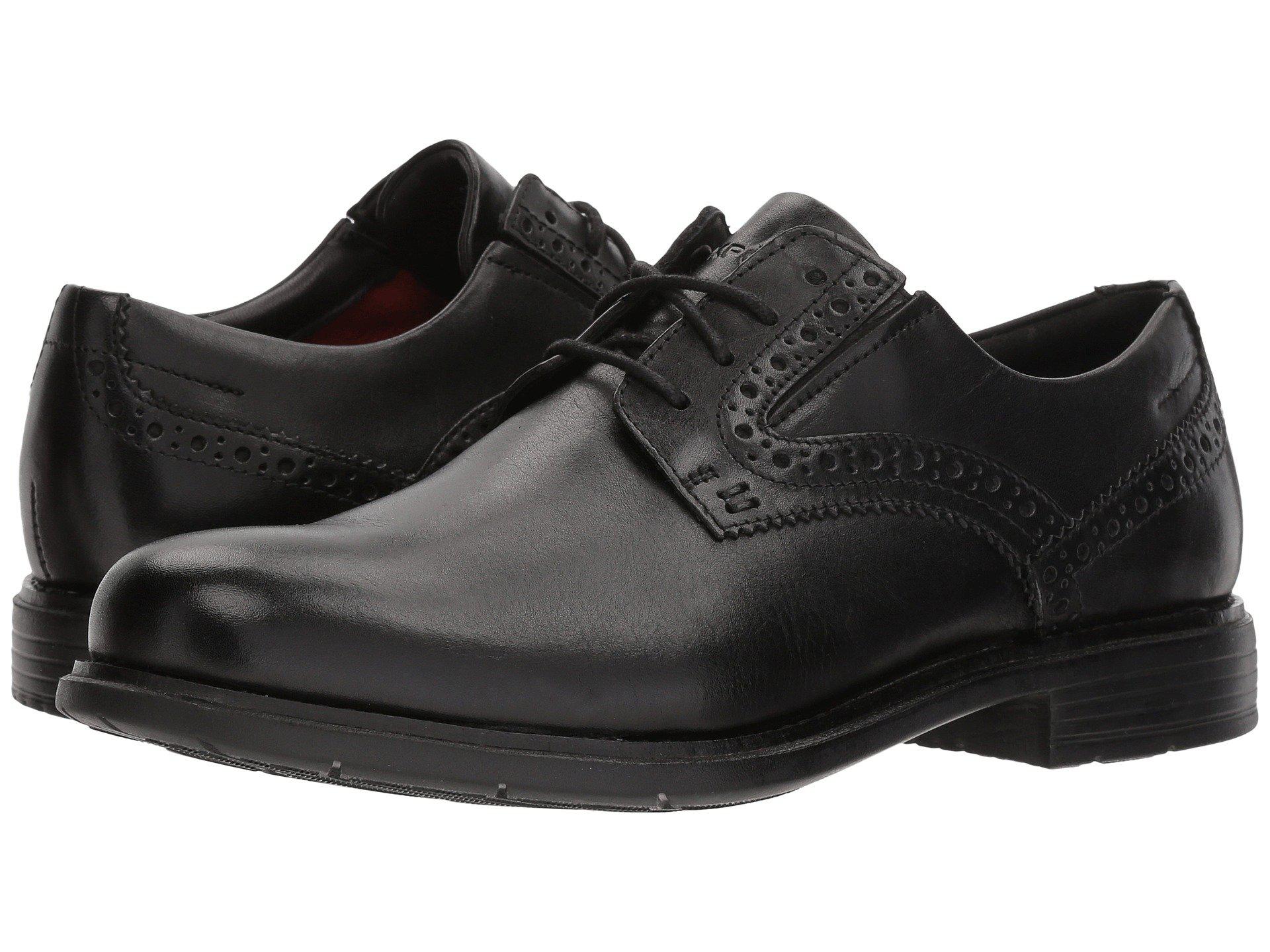 Rockport Leather Total Motion Classic Dress Plain Toe (black) Shoes for