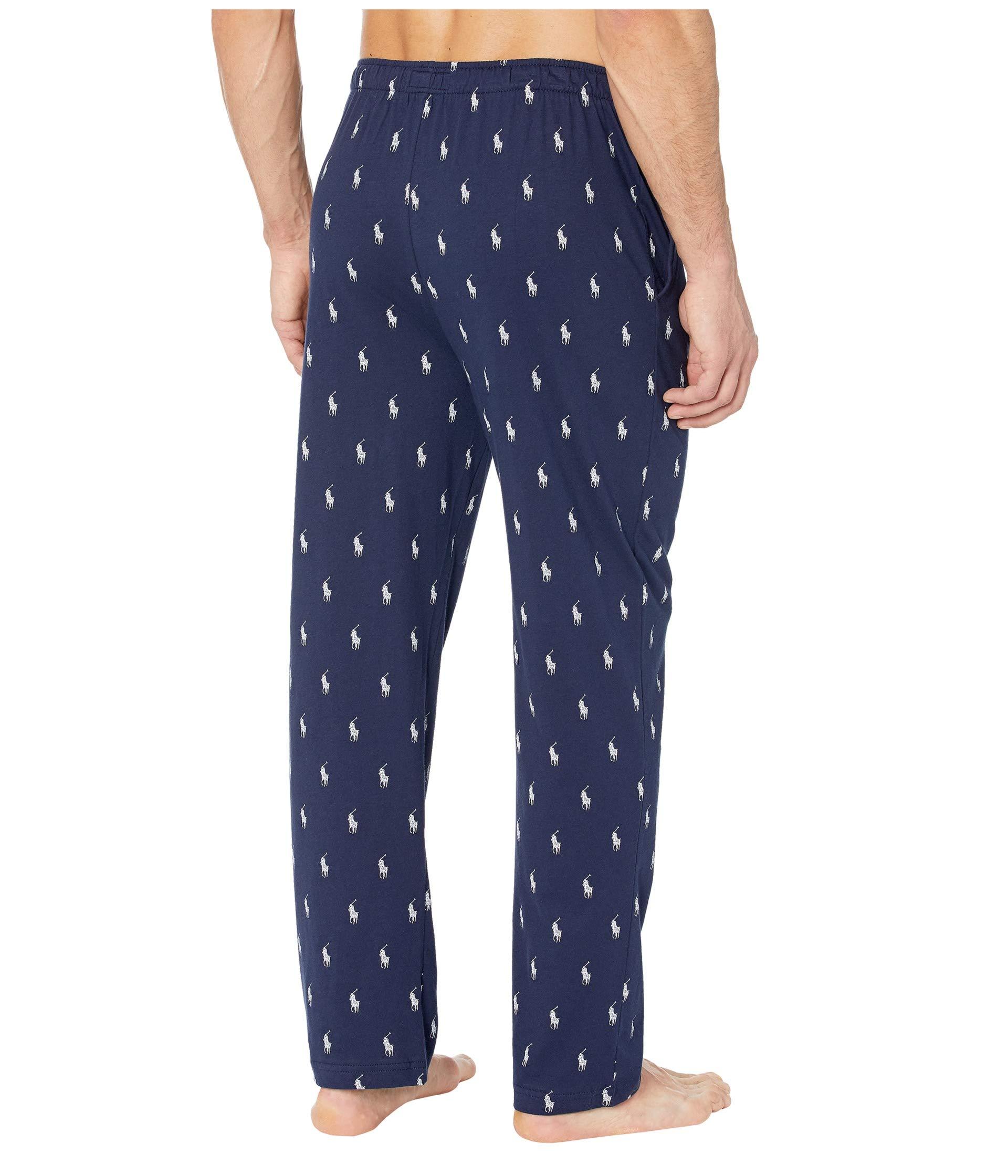 Polo Ralph Lauren Cotton Aopp Pajama Pants in Navy (Blue) for Men - Lyst