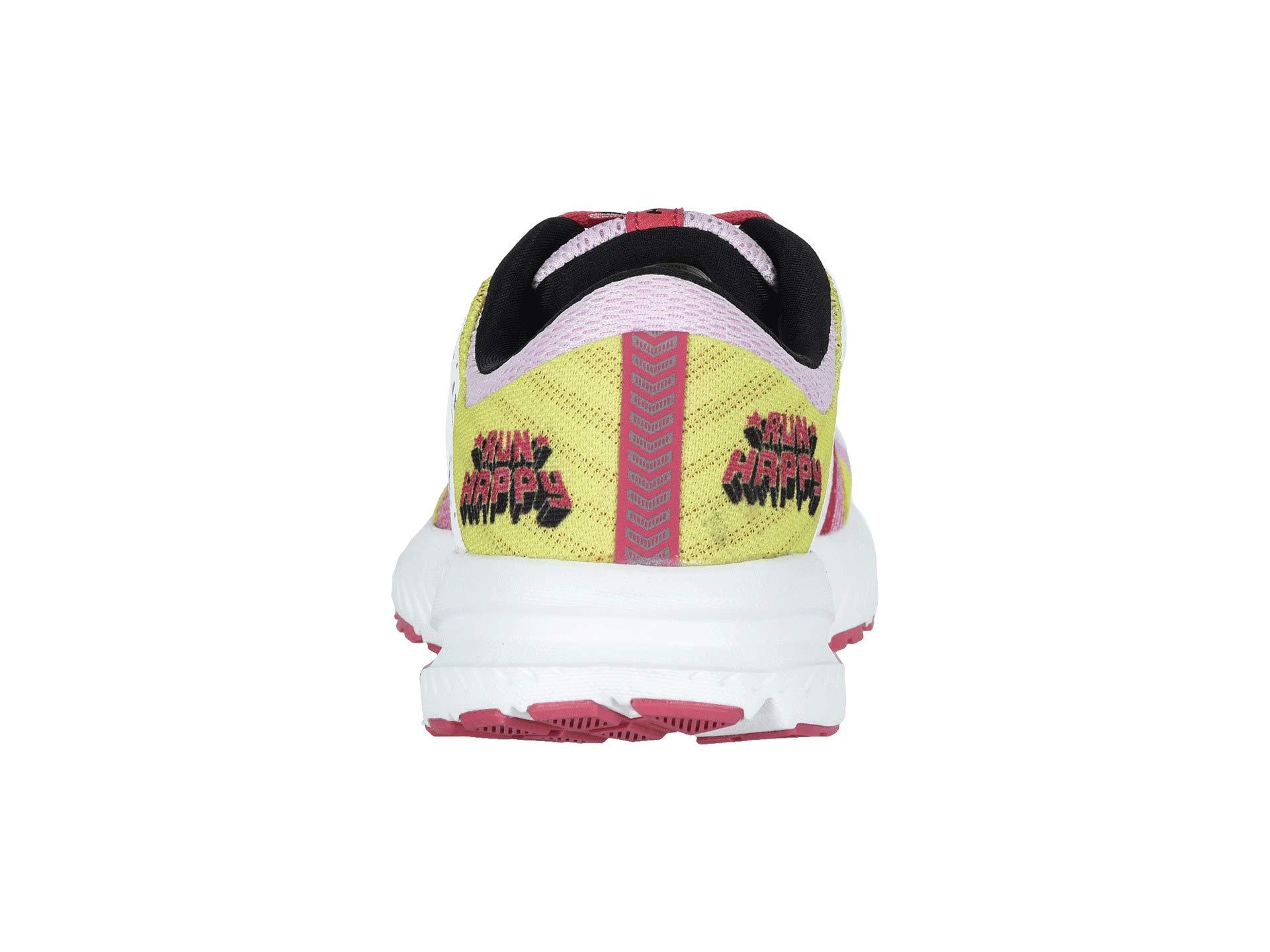 brooks launch 6 pink white lemon
