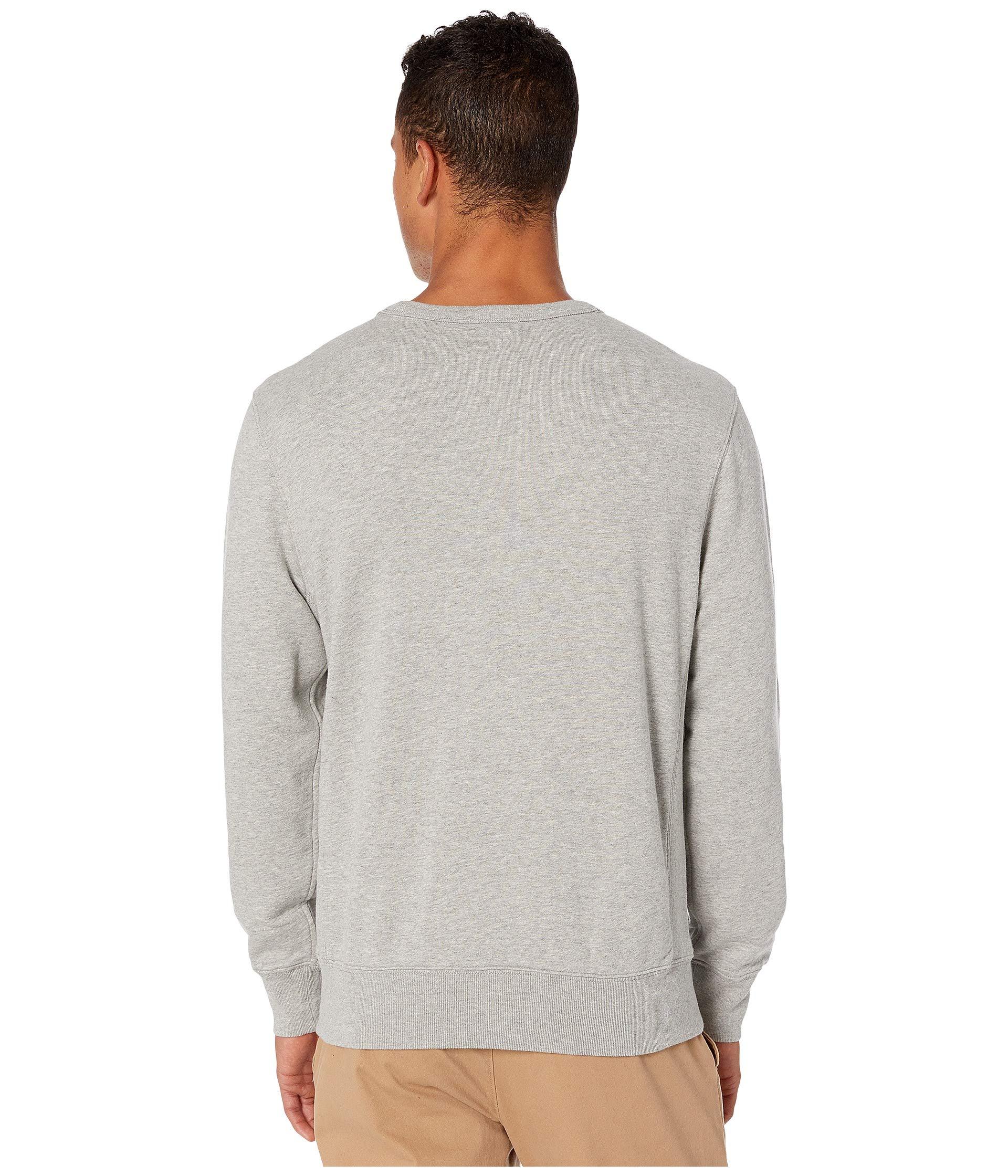 J.Crew Cotton French Terry Crewneck Sweatshirt in Gray for Men Lyst