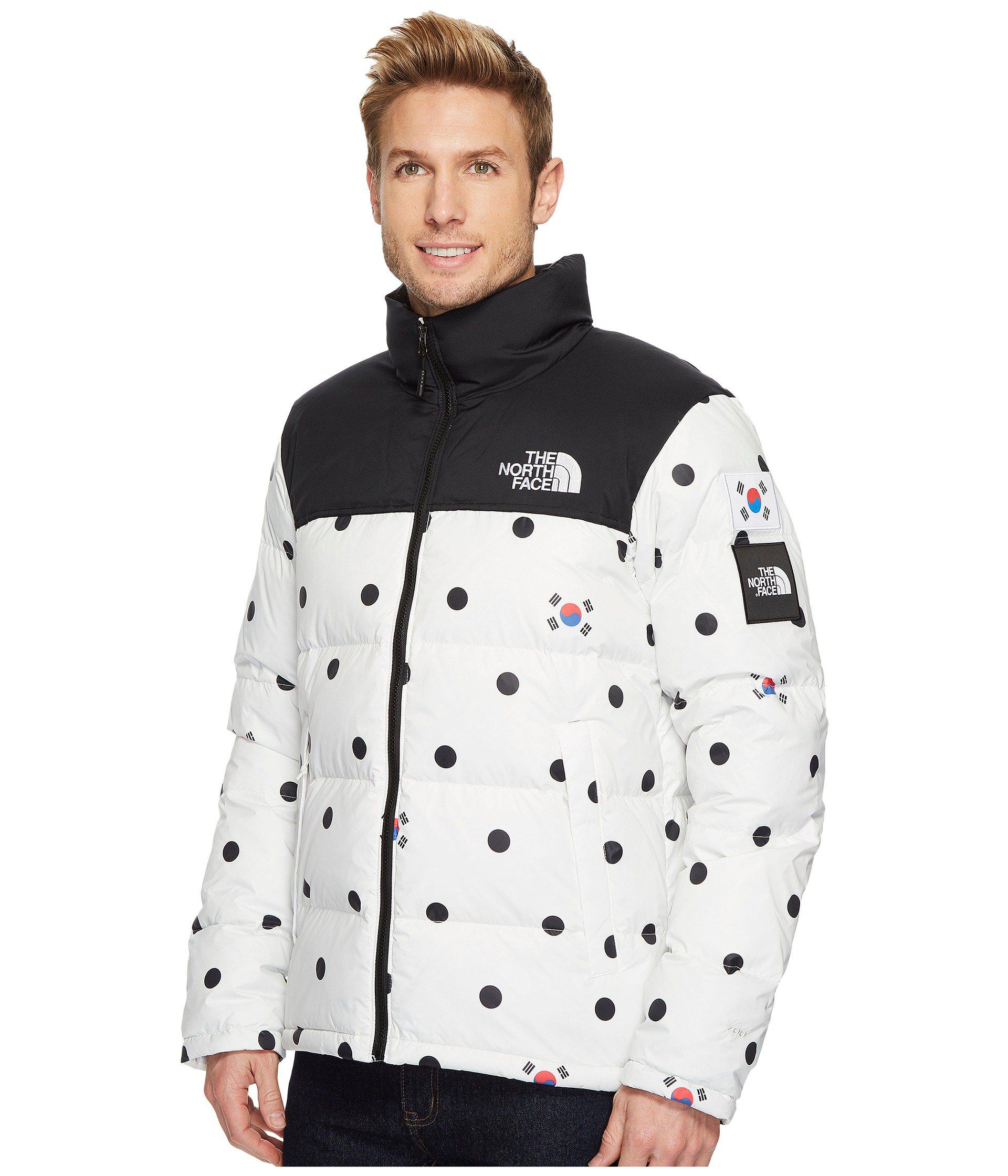 the north face polka dot jacket