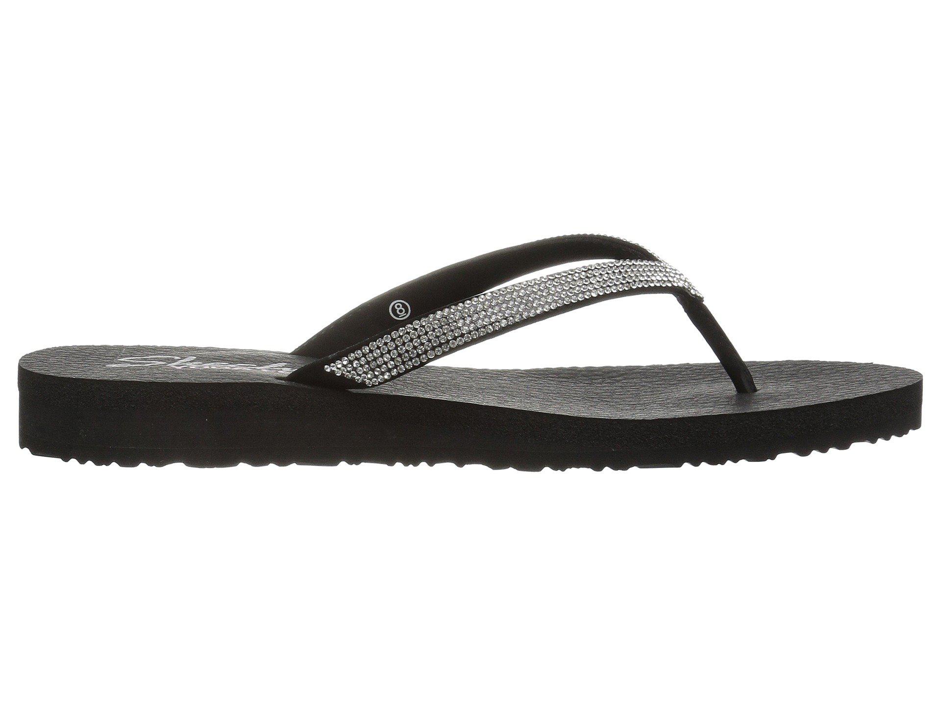 Skechers Cali Meditation Peace Slim Flip-flop in Black - Lyst