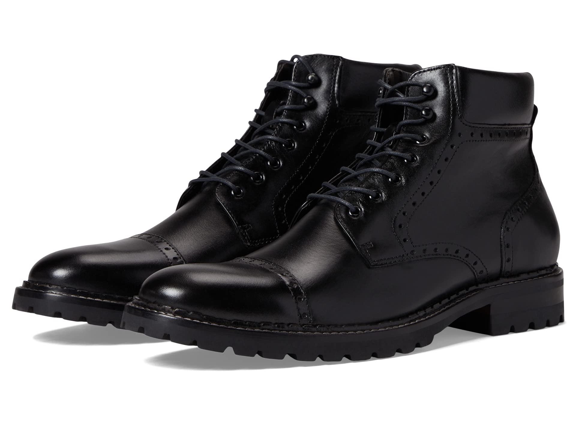 Johnston & Murphy Garrison Cap Toe Boot in Black for Men Lyst