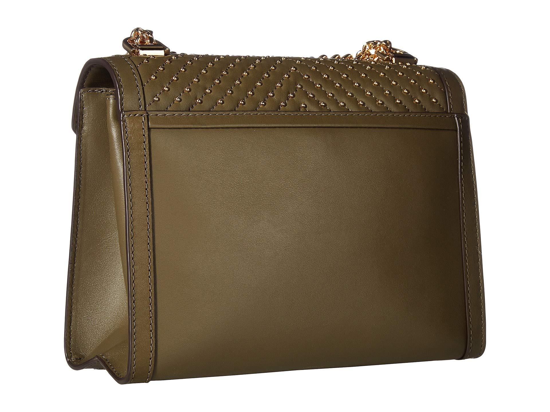 MICHAEL Michael Kors Leather Whitney Large Shoulder (olive) Shoulder